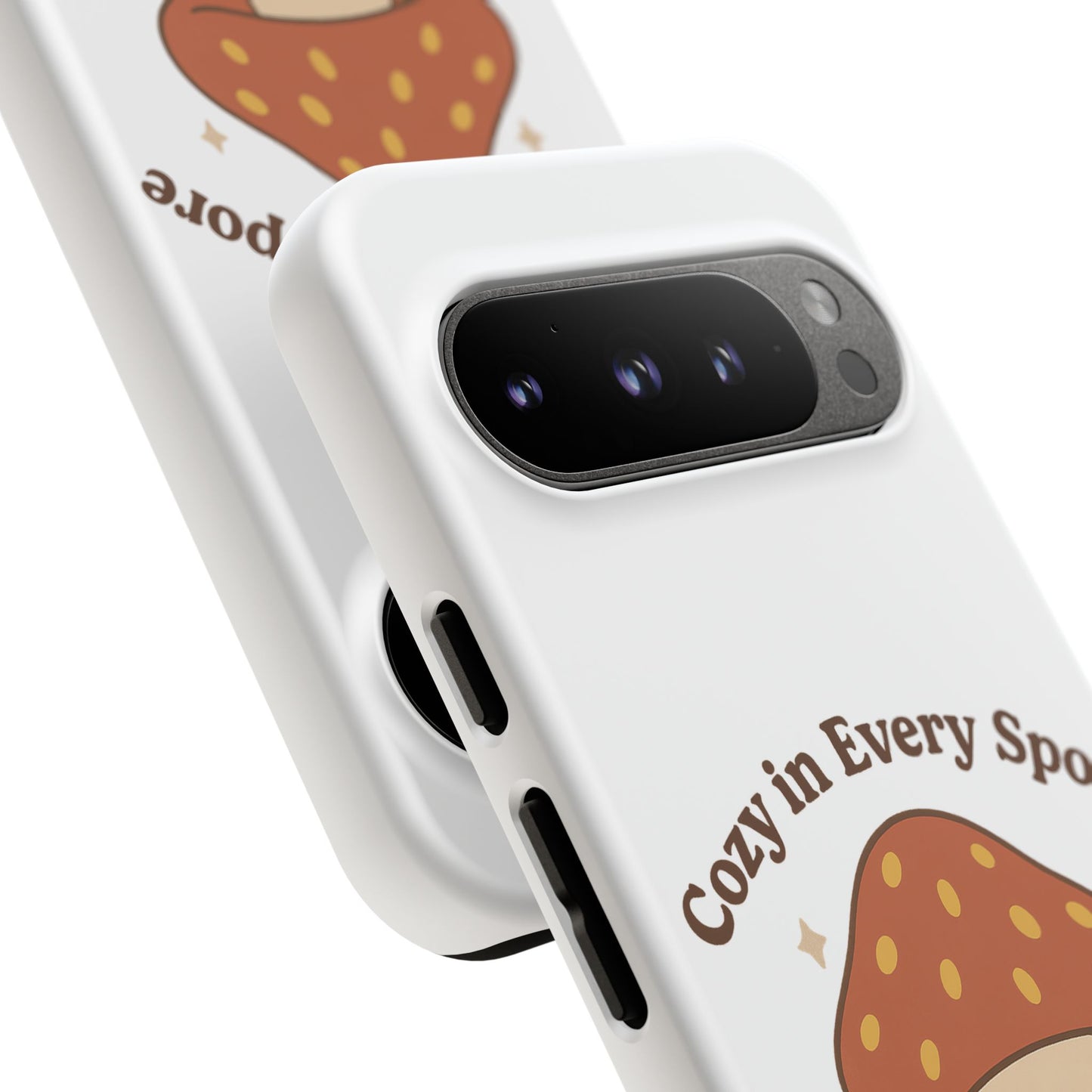 Phone Case - Cozy Mushroom 'Cozy in Every Spore' Design