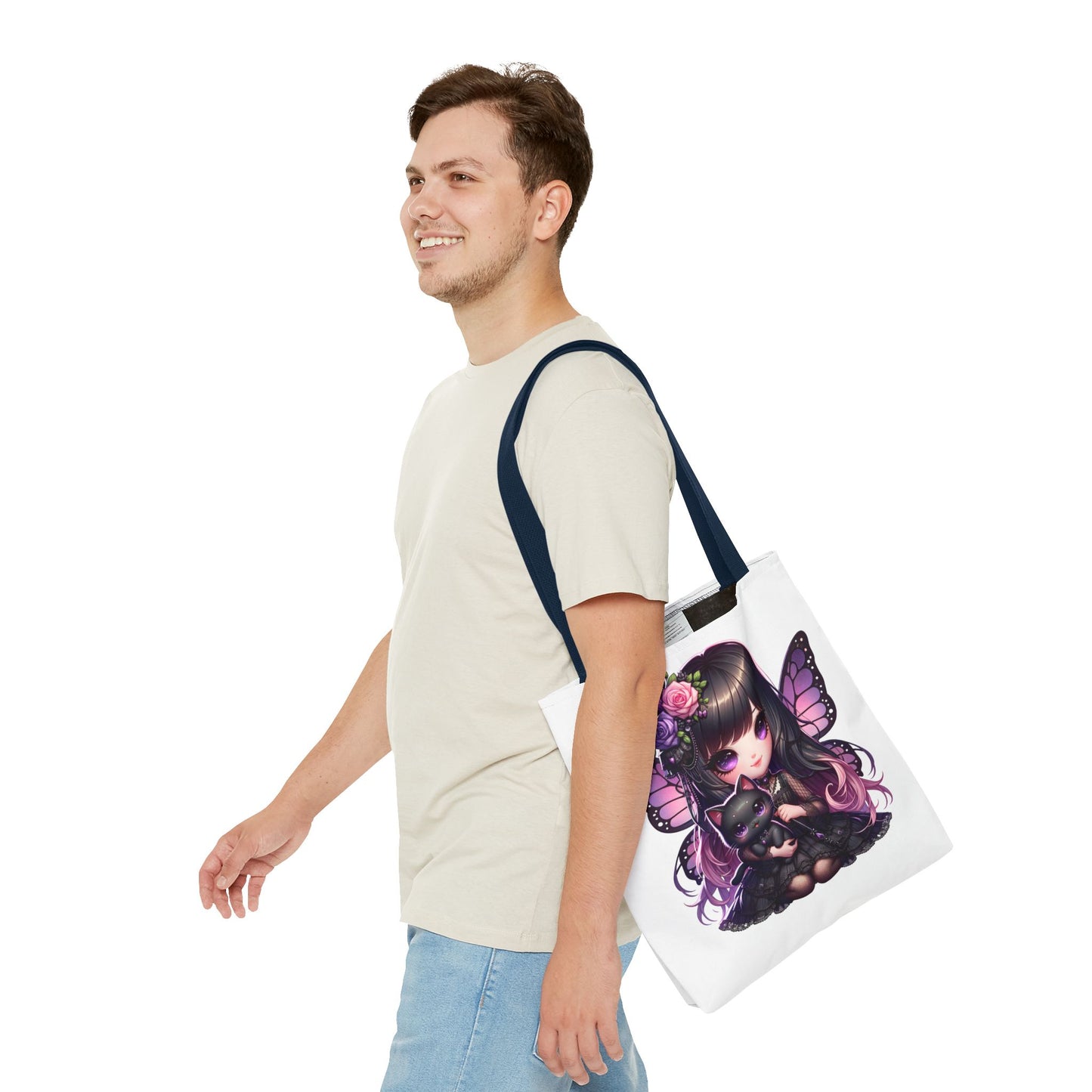 Whimsical Fairy Cat Tote Bag