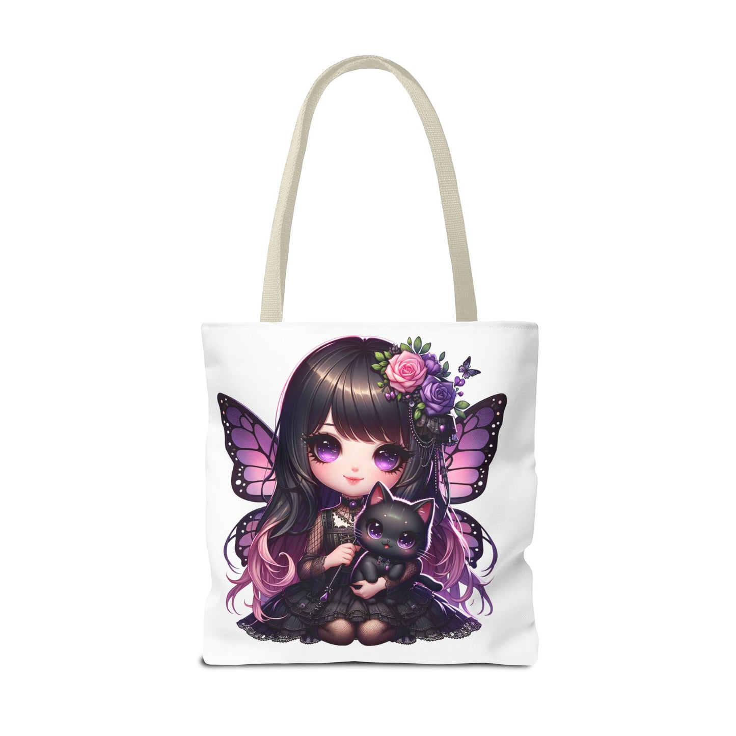 Whimsical Fairy Cat Tote Bag