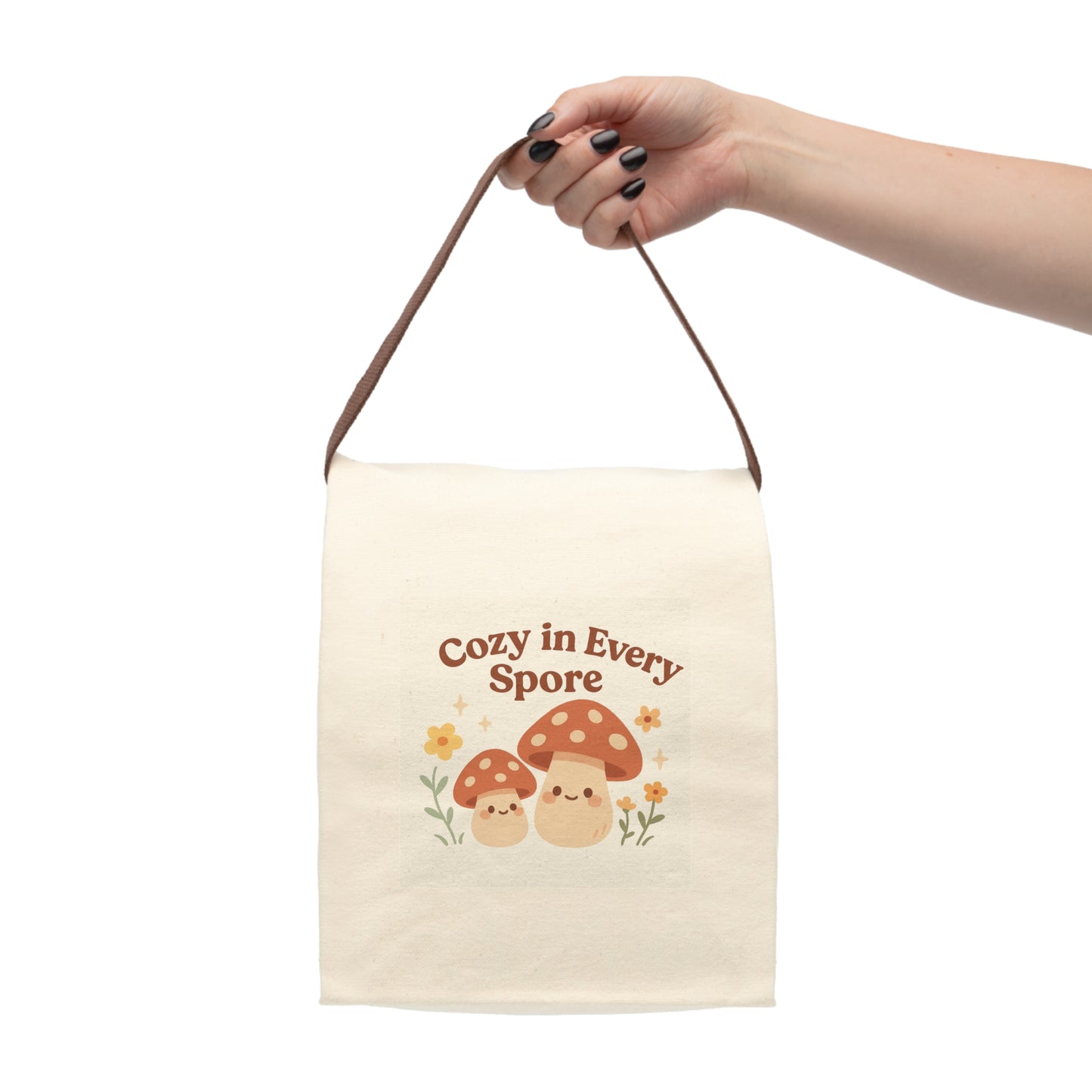 Cozy Mushroom Canvas Lunch bag