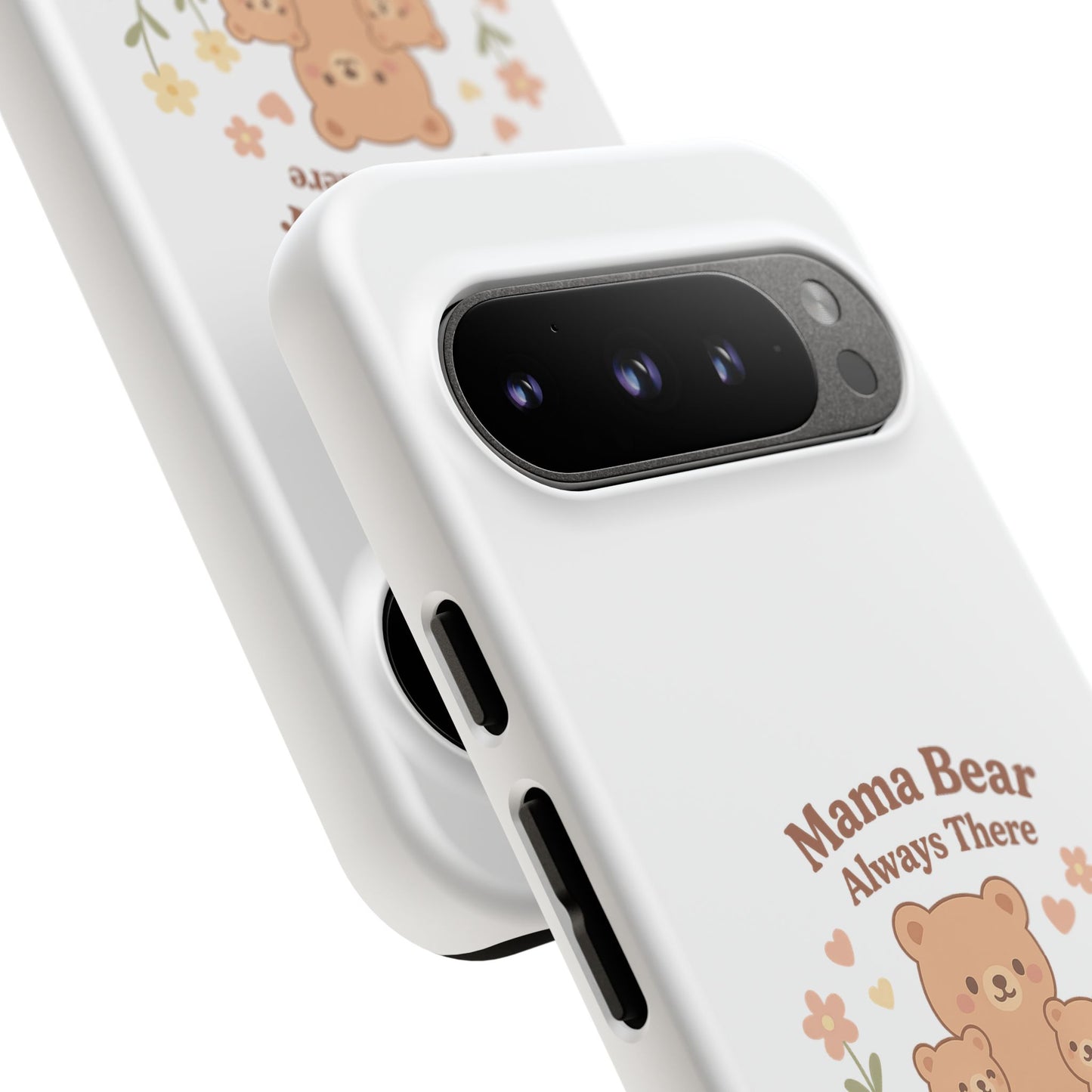 Mama Bear Always There Phone Case – Cute Kawaii Gift for Moms
