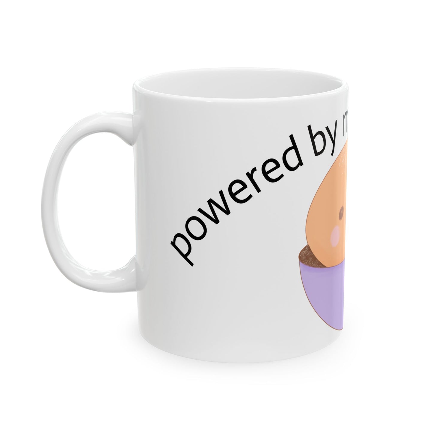 Powered by Mochi and Lattes - Cute Kawaii Mug for Coffee Lovers