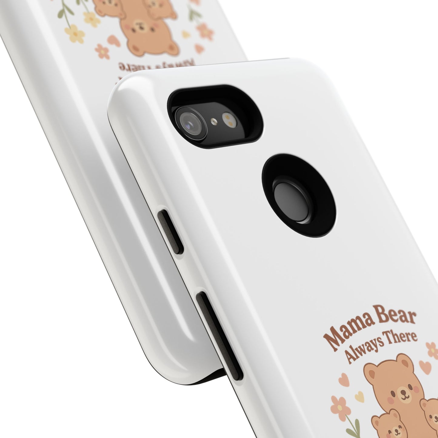 Mama Bear Always There Phone Case – Cute Kawaii Gift for Moms
