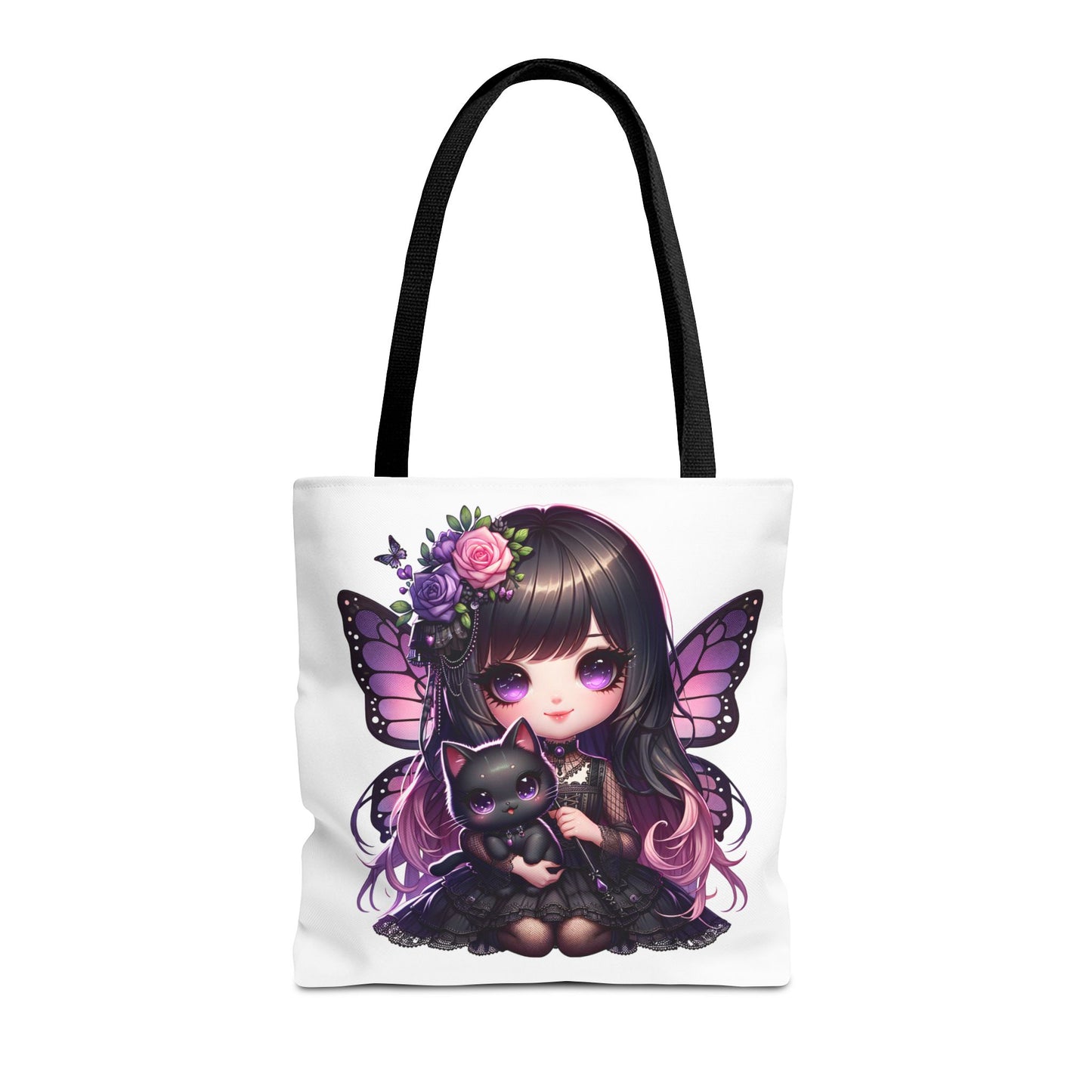 Whimsical Fairy Cat Tote Bag