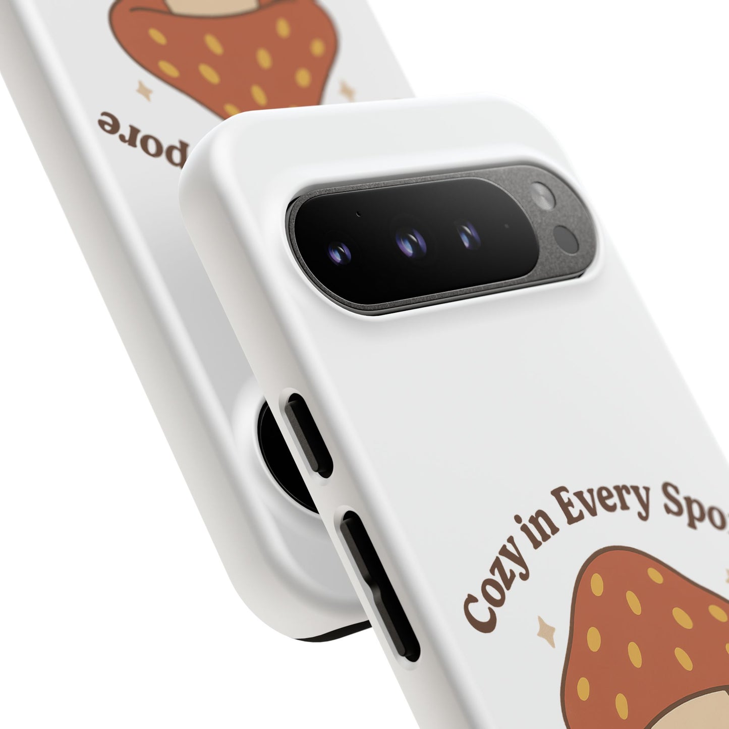 Phone Case - Cozy Mushroom 'Cozy in Every Spore' Design