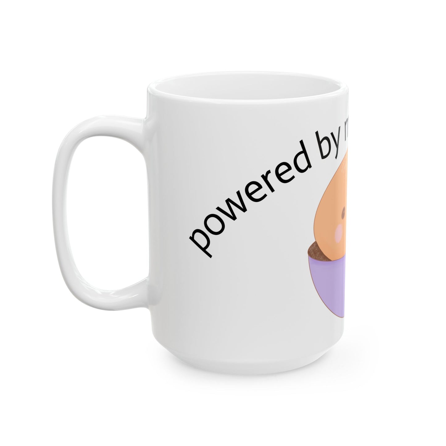 Powered by Mochi and Lattes - Cute Kawaii Mug for Coffee Lovers