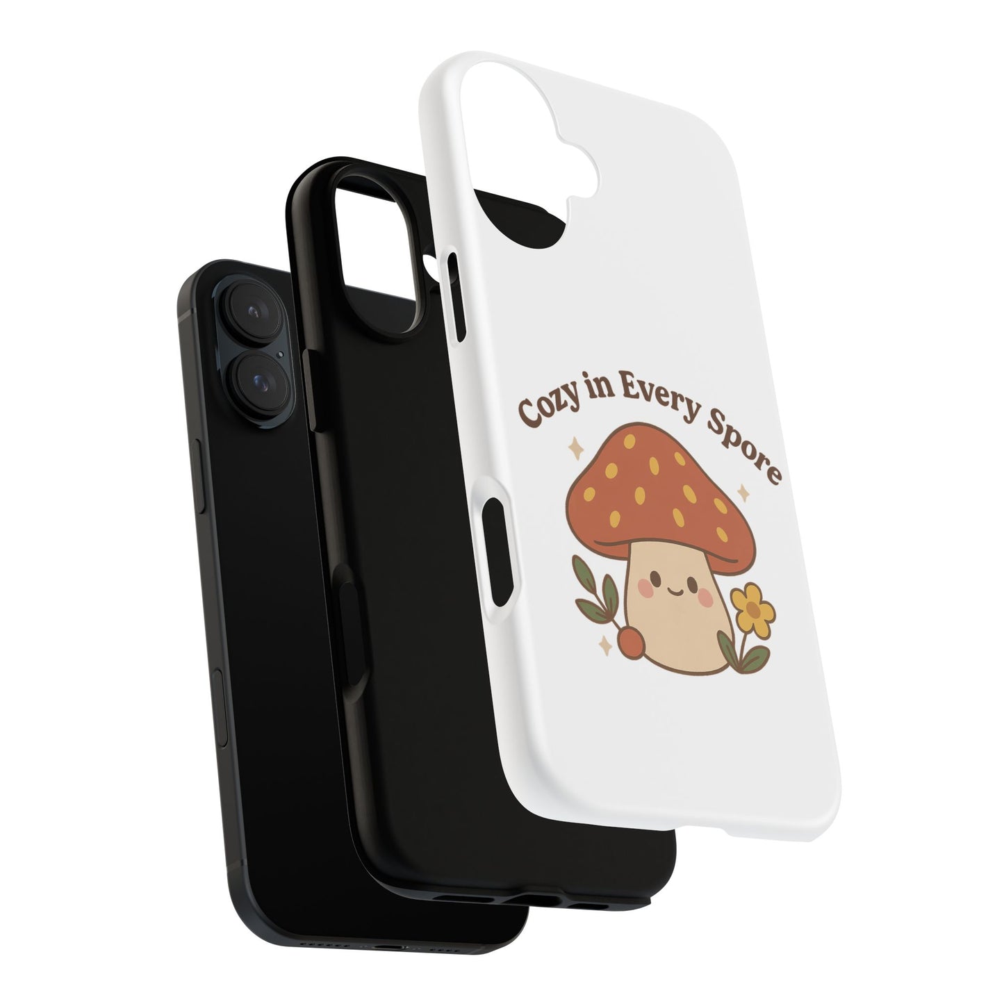 Phone Case - Cozy Mushroom 'Cozy in Every Spore' Design