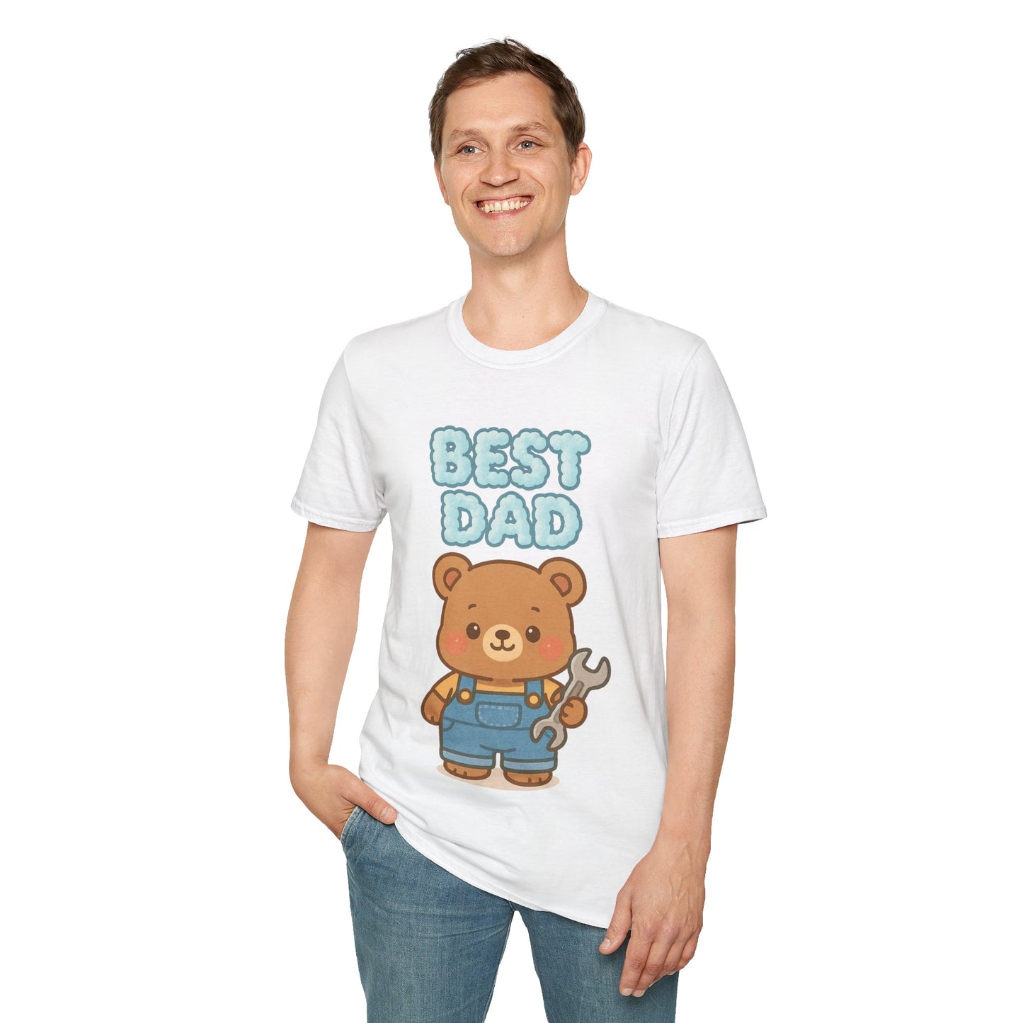 Best Dad Cartoon Bear T-Shirt