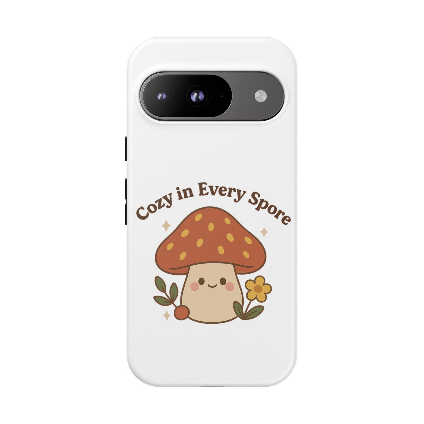 Phone Case - Cozy Mushroom 'Cozy in Every Spore' Design