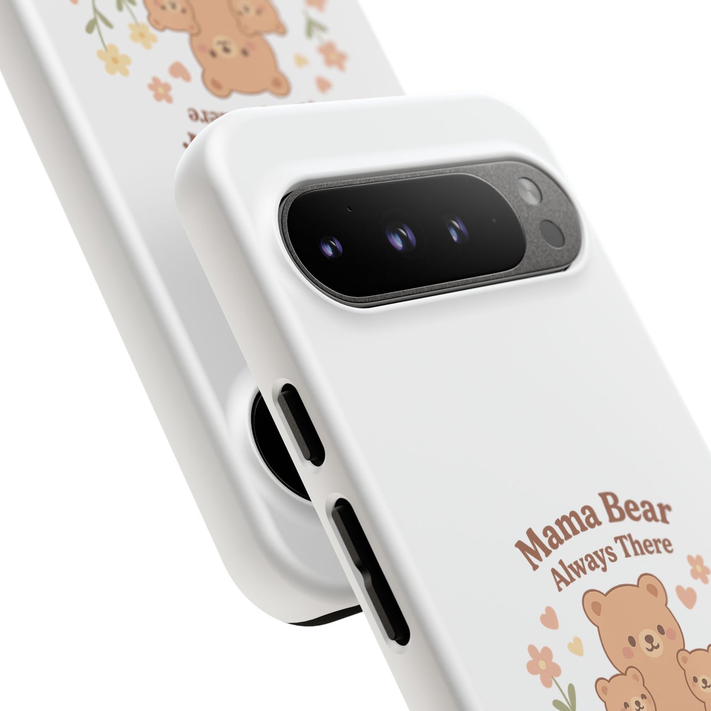 Mama Bear Always There Phone Case – Cute Kawaii Gift for Moms
