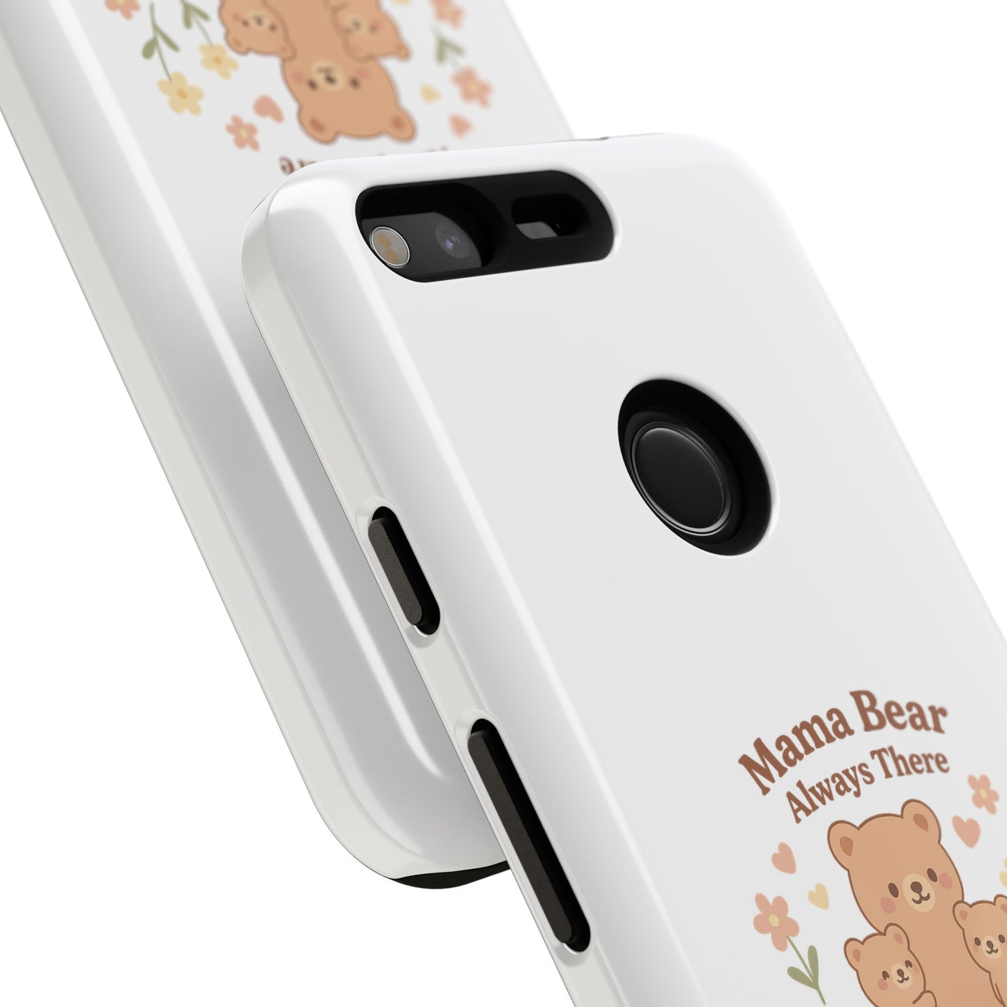 Mama Bear Always There Phone Case – Cute Kawaii Gift for Moms