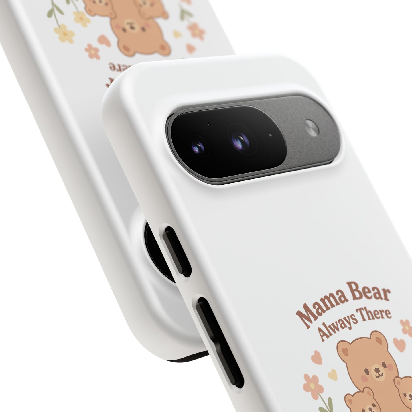 Mama Bear Always There Phone Case – Cute Kawaii Gift for Moms
