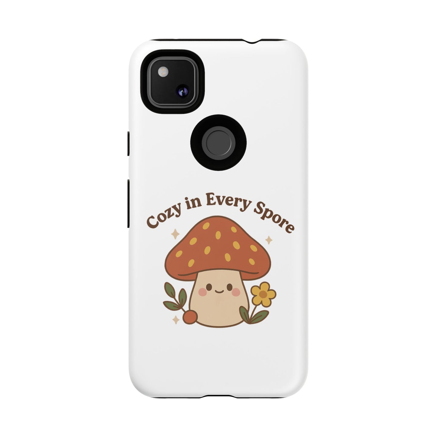 Phone Case - Cozy Mushroom 'Cozy in Every Spore' Design
