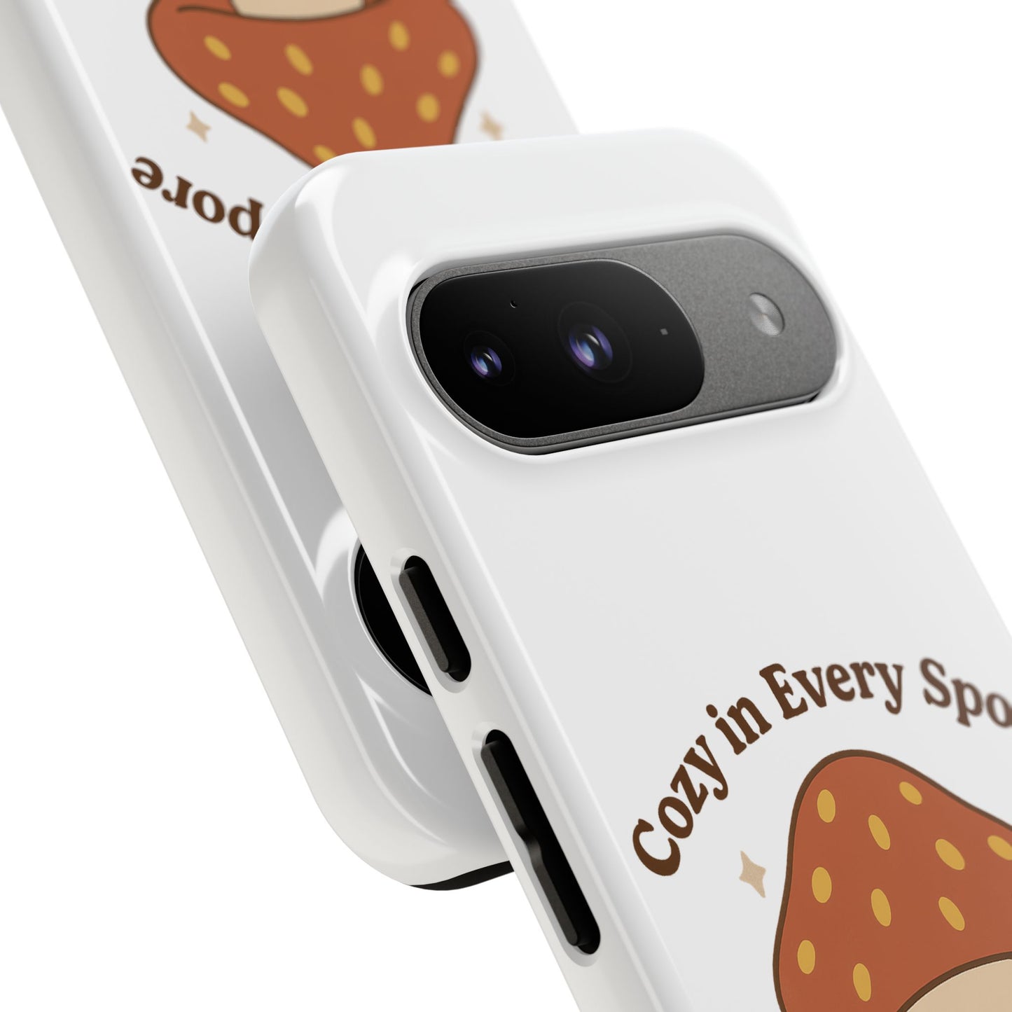 Phone Case - Cozy Mushroom 'Cozy in Every Spore' Design