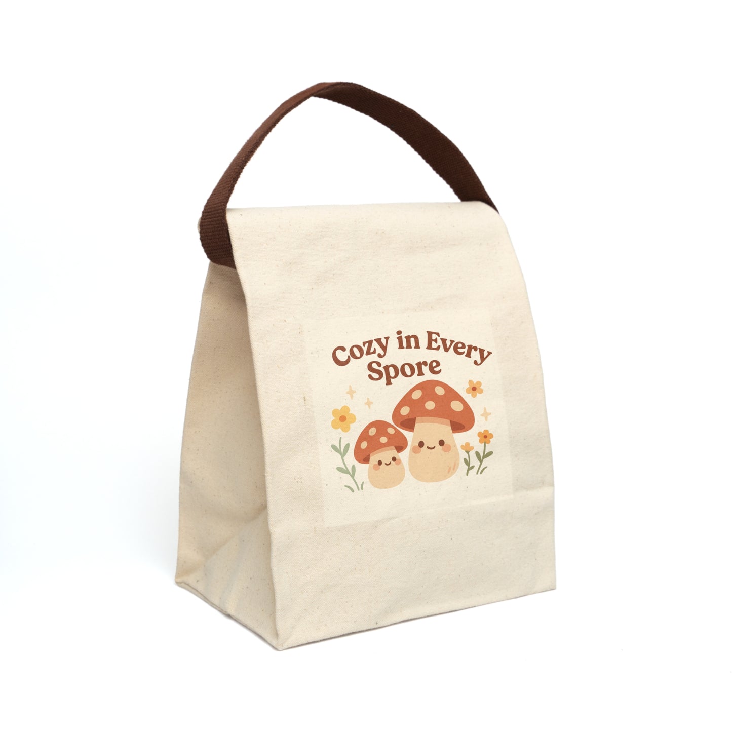 Cozy Mushroom Canvas Lunch bag