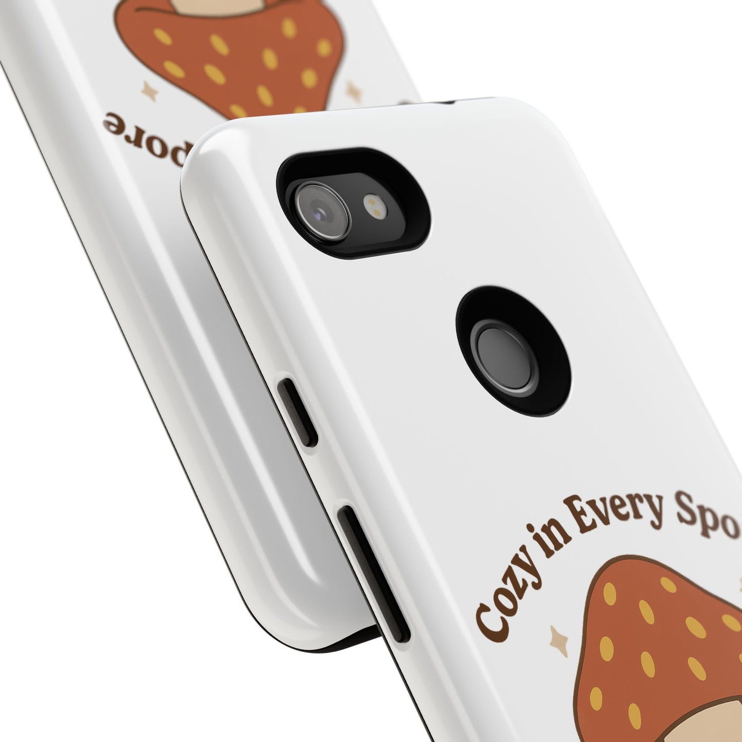 Phone Case - Cozy Mushroom 'Cozy in Every Spore' Design