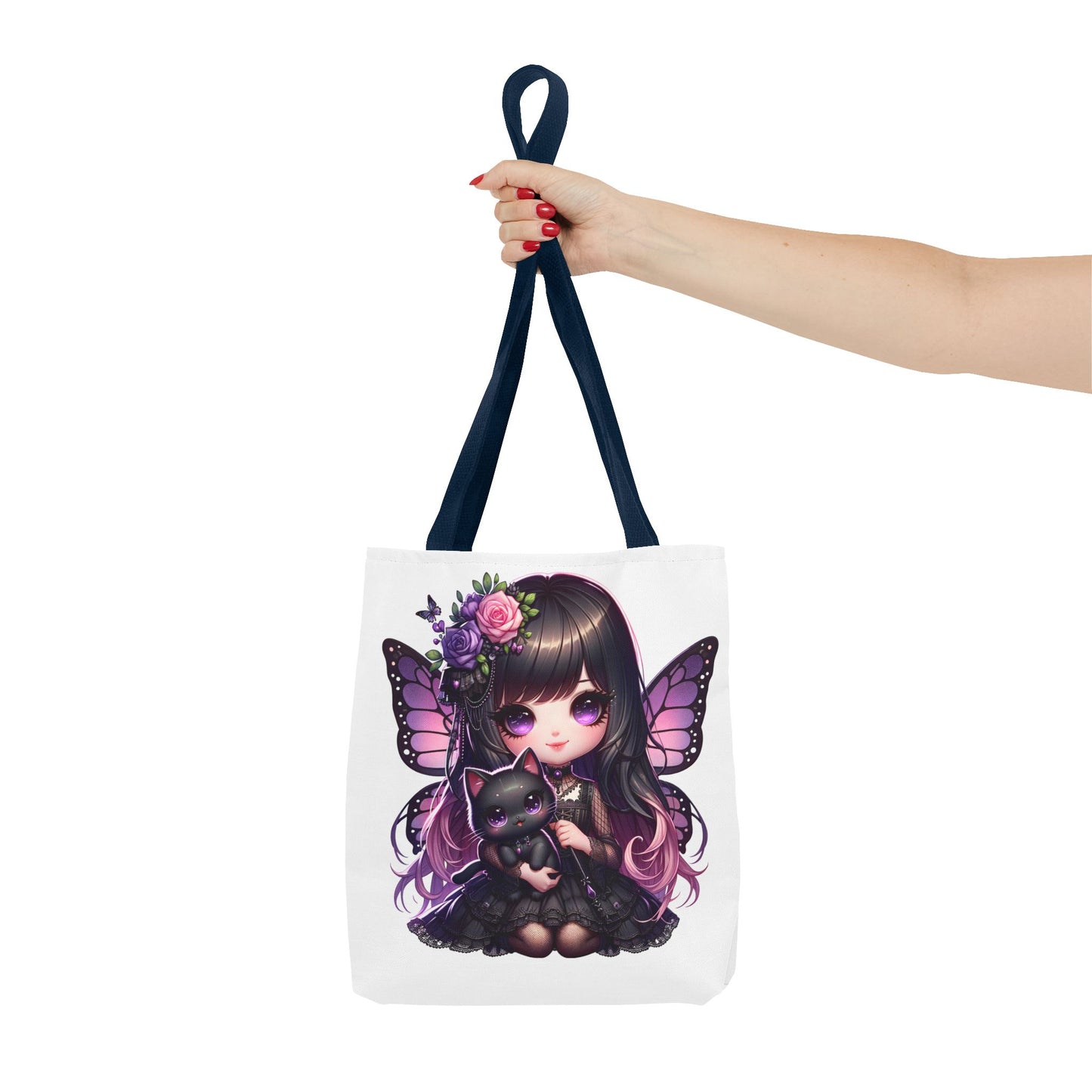 Whimsical Fairy Cat Tote Bag