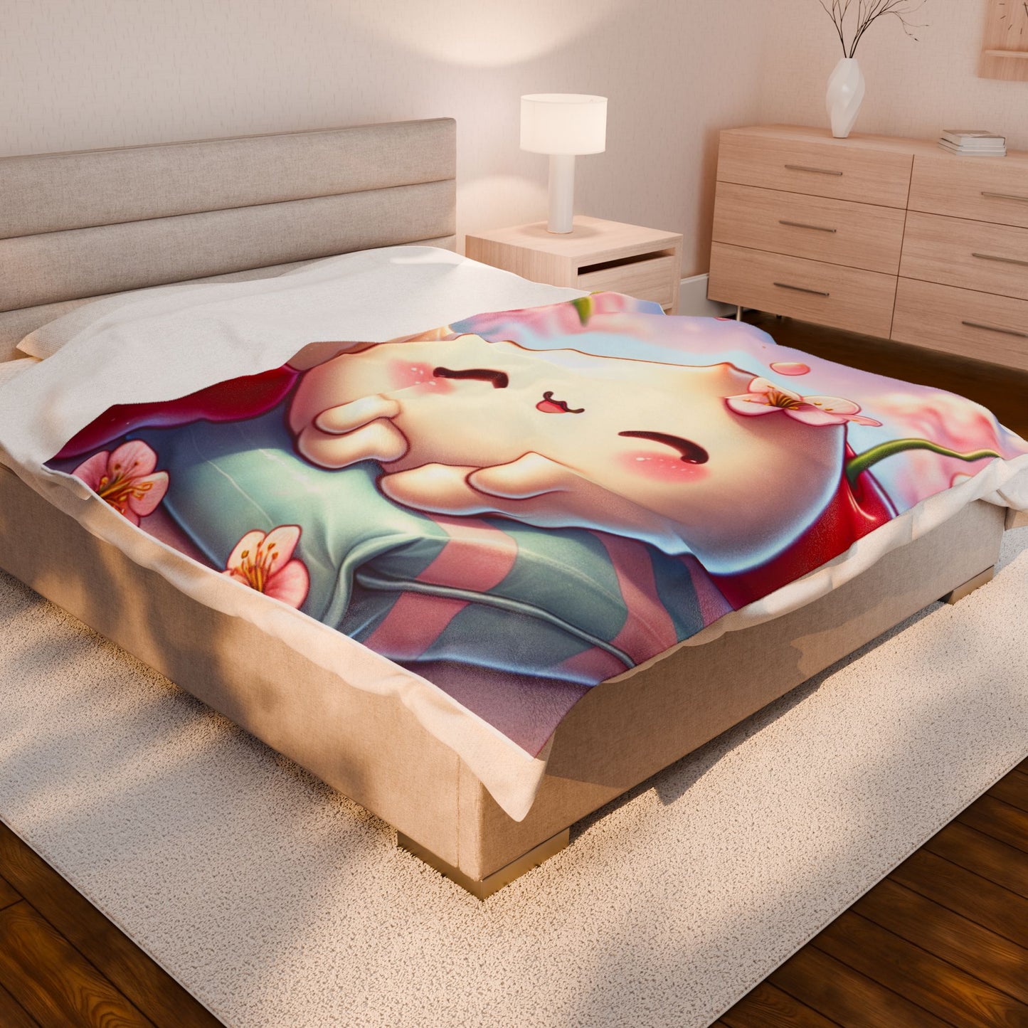 Plush Blanket - Cute Dumpling Design, Cozy and Soft Throw