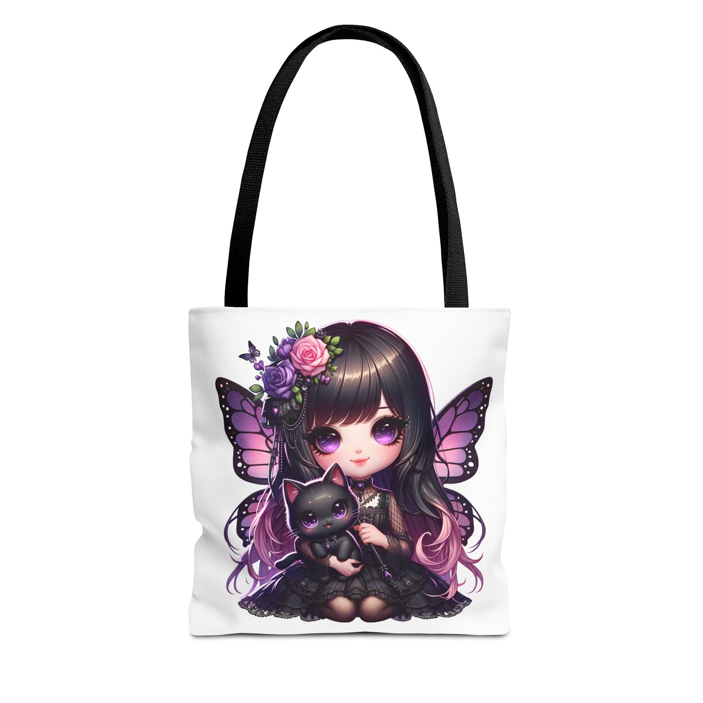 Whimsical Fairy Cat Tote Bag