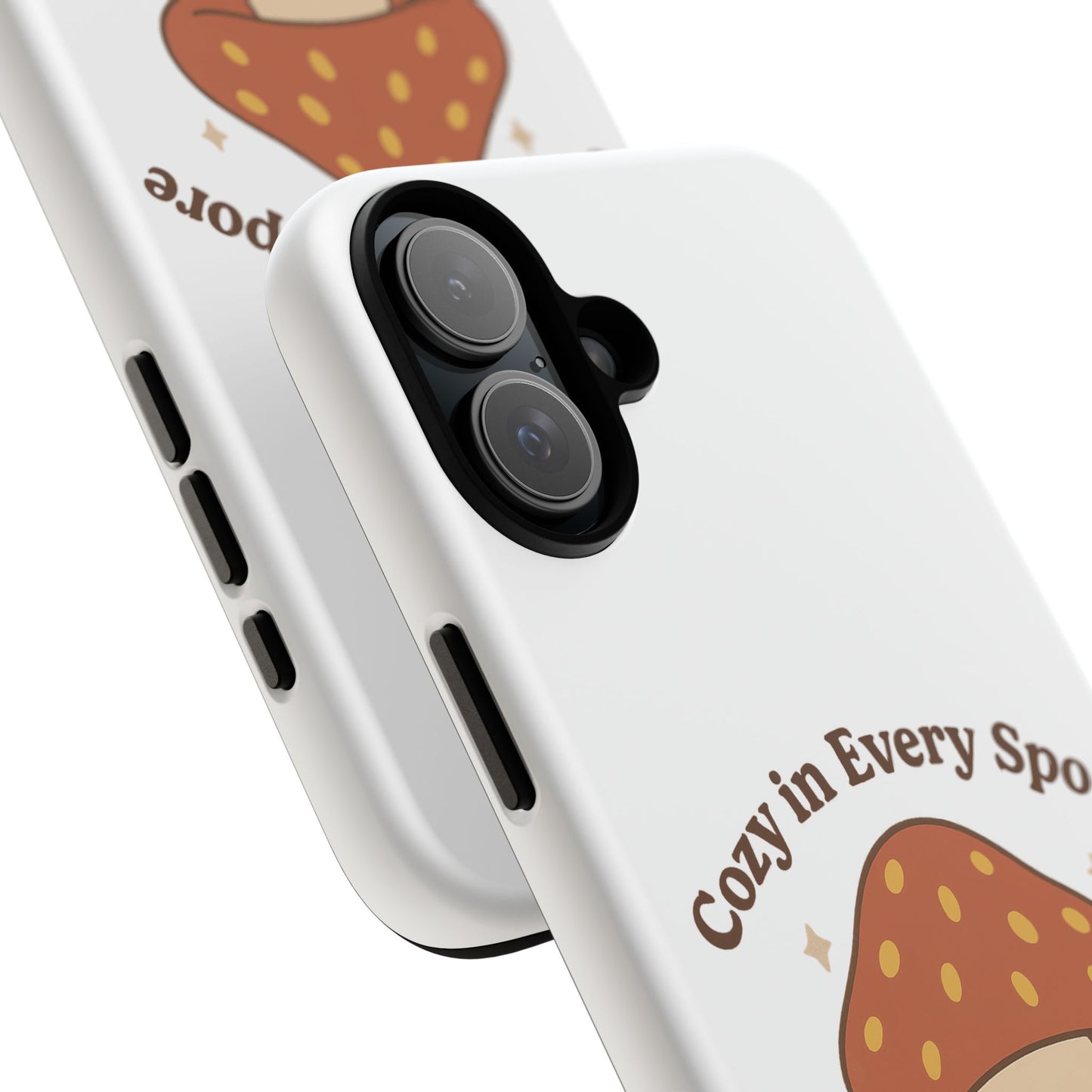Phone Case - Cozy Mushroom 'Cozy in Every Spore' Design