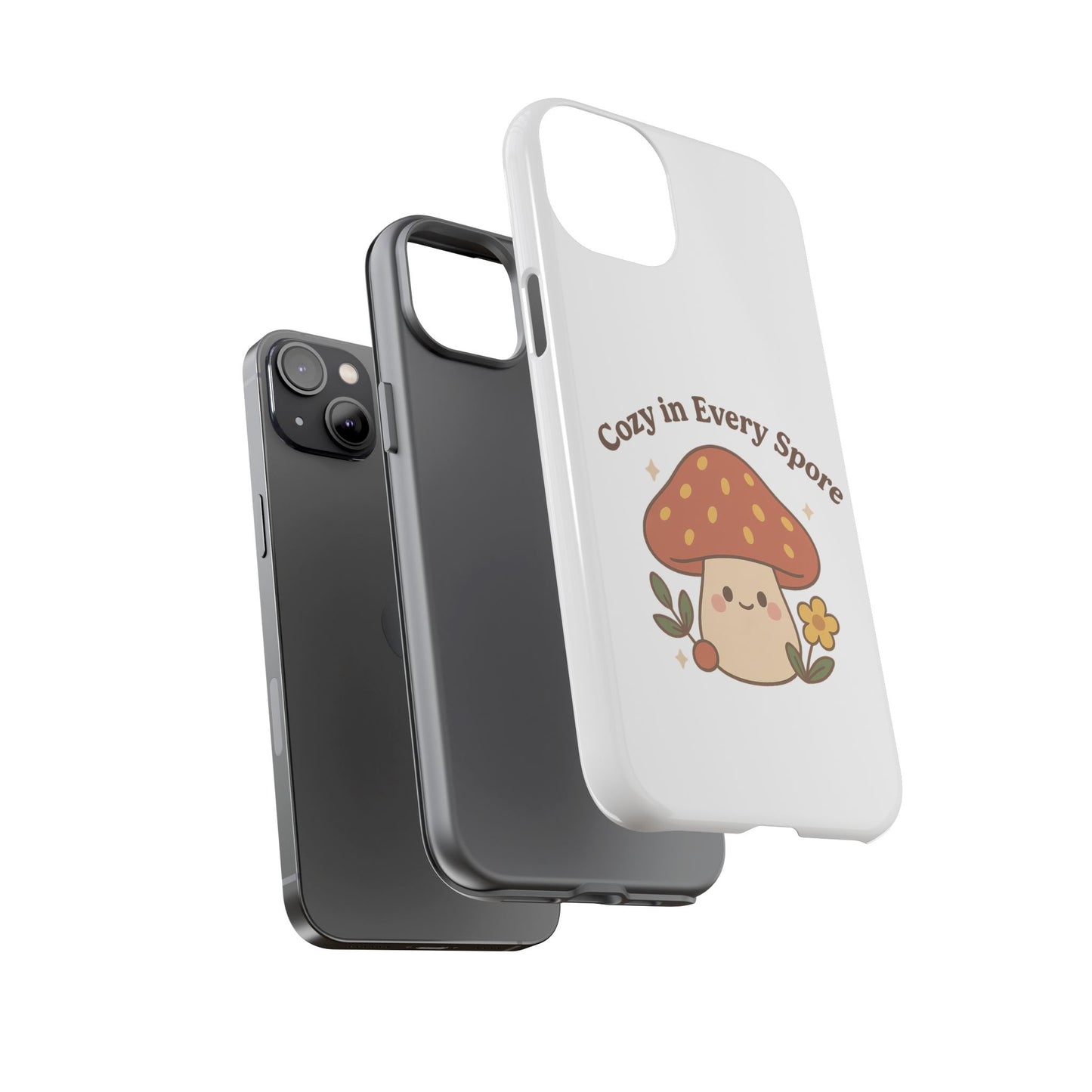 Phone Case - Cozy Mushroom 'Cozy in Every Spore' Design