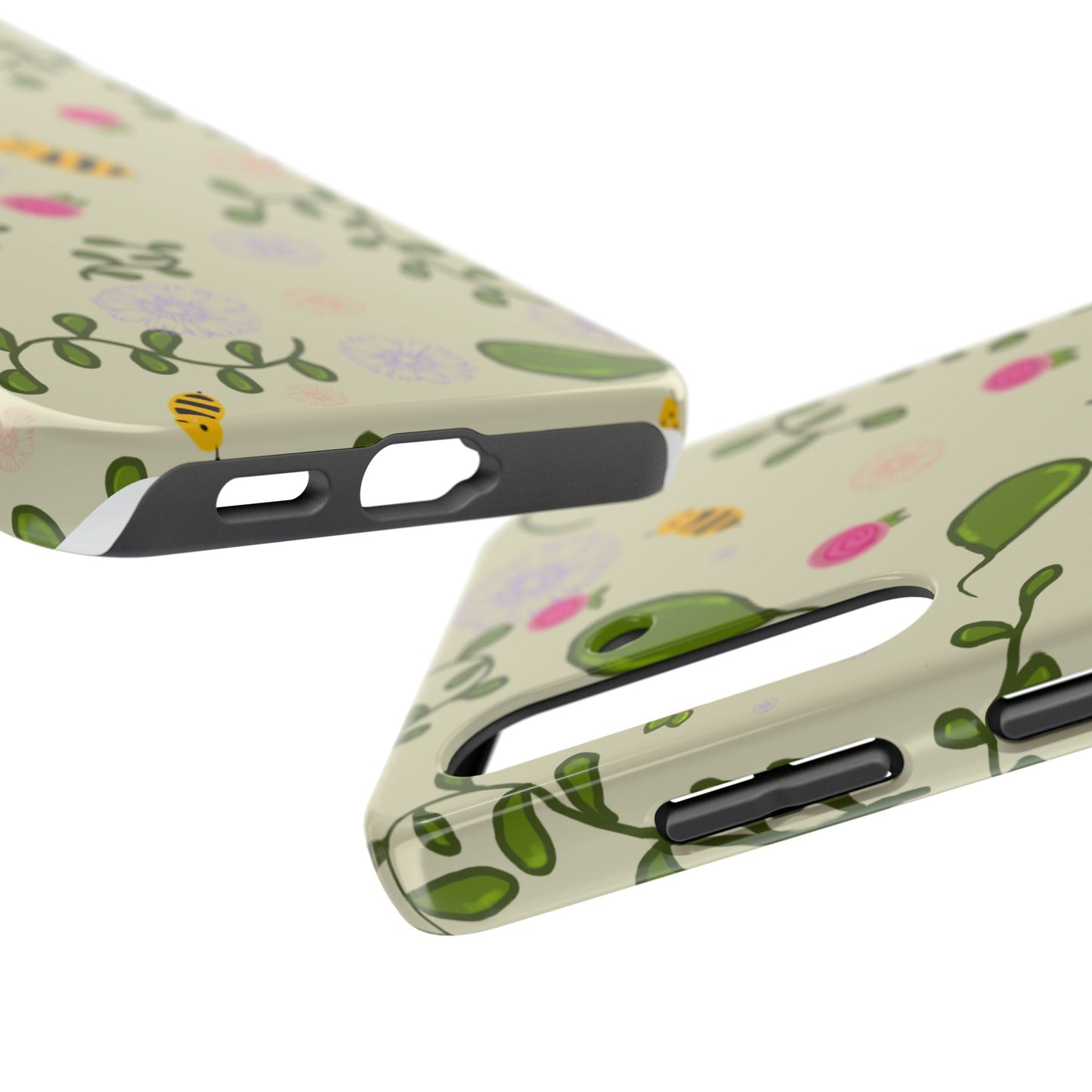 Phone Case - Bees and Flowers Seamless Pattern