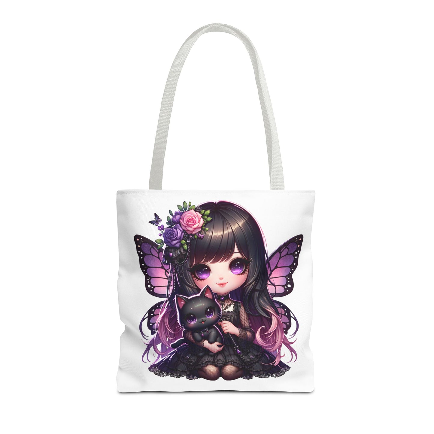 Whimsical Fairy Cat Tote Bag