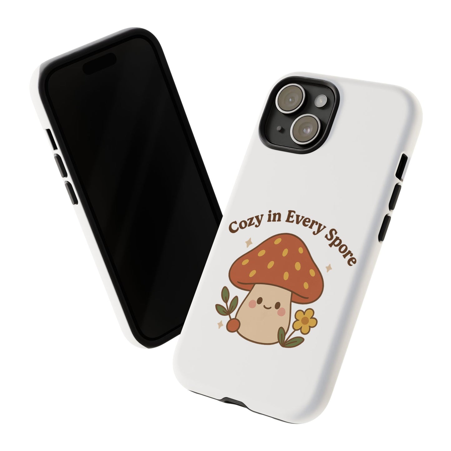 Phone Case - Cozy Mushroom 'Cozy in Every Spore' Design