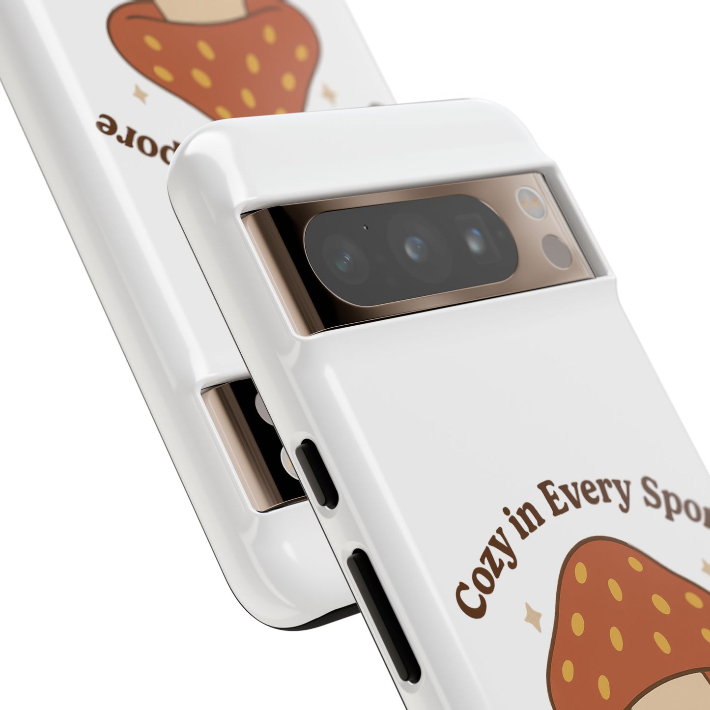 Phone Case - Cozy Mushroom 'Cozy in Every Spore' Design