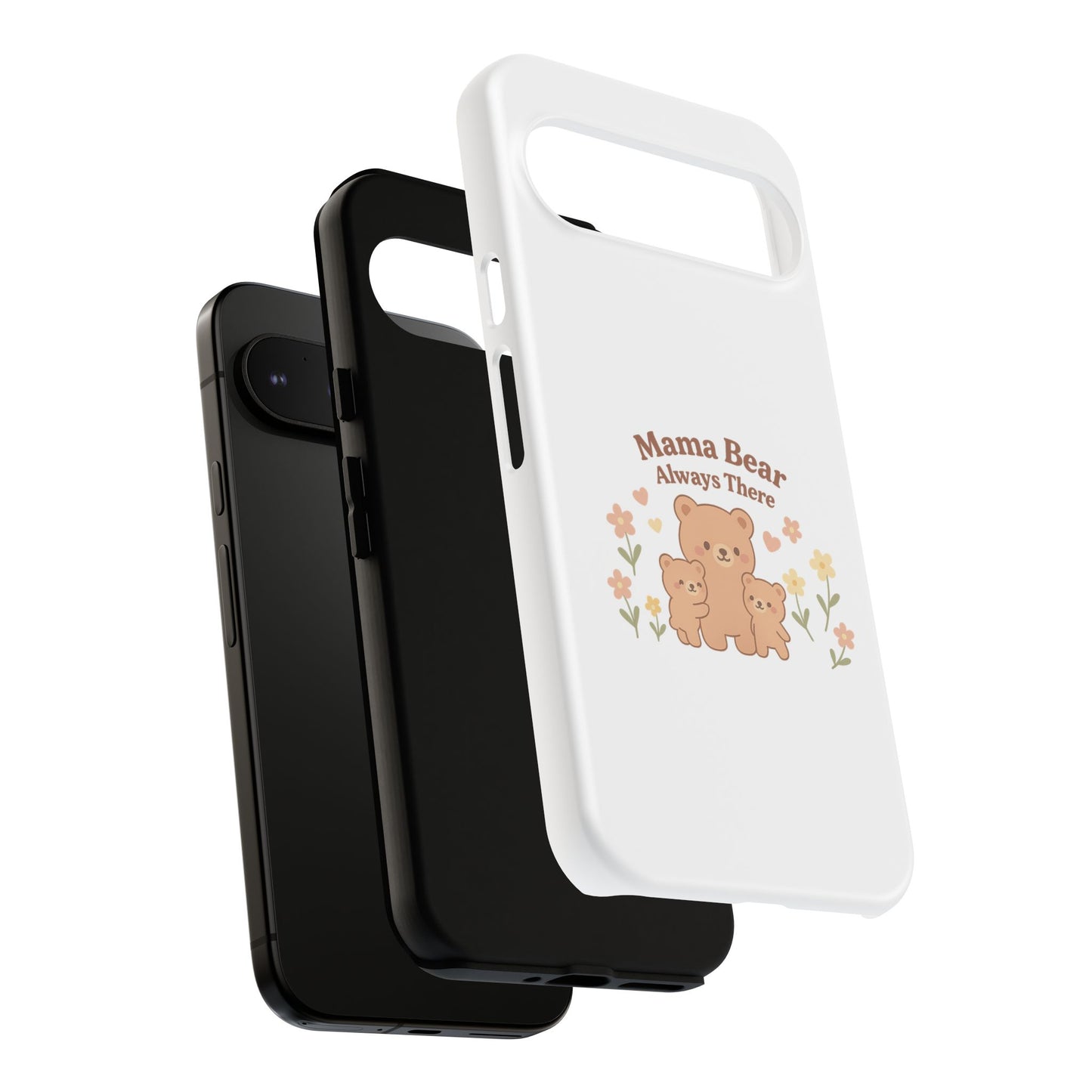 Mama Bear Always There Phone Case – Cute Kawaii Gift for Moms
