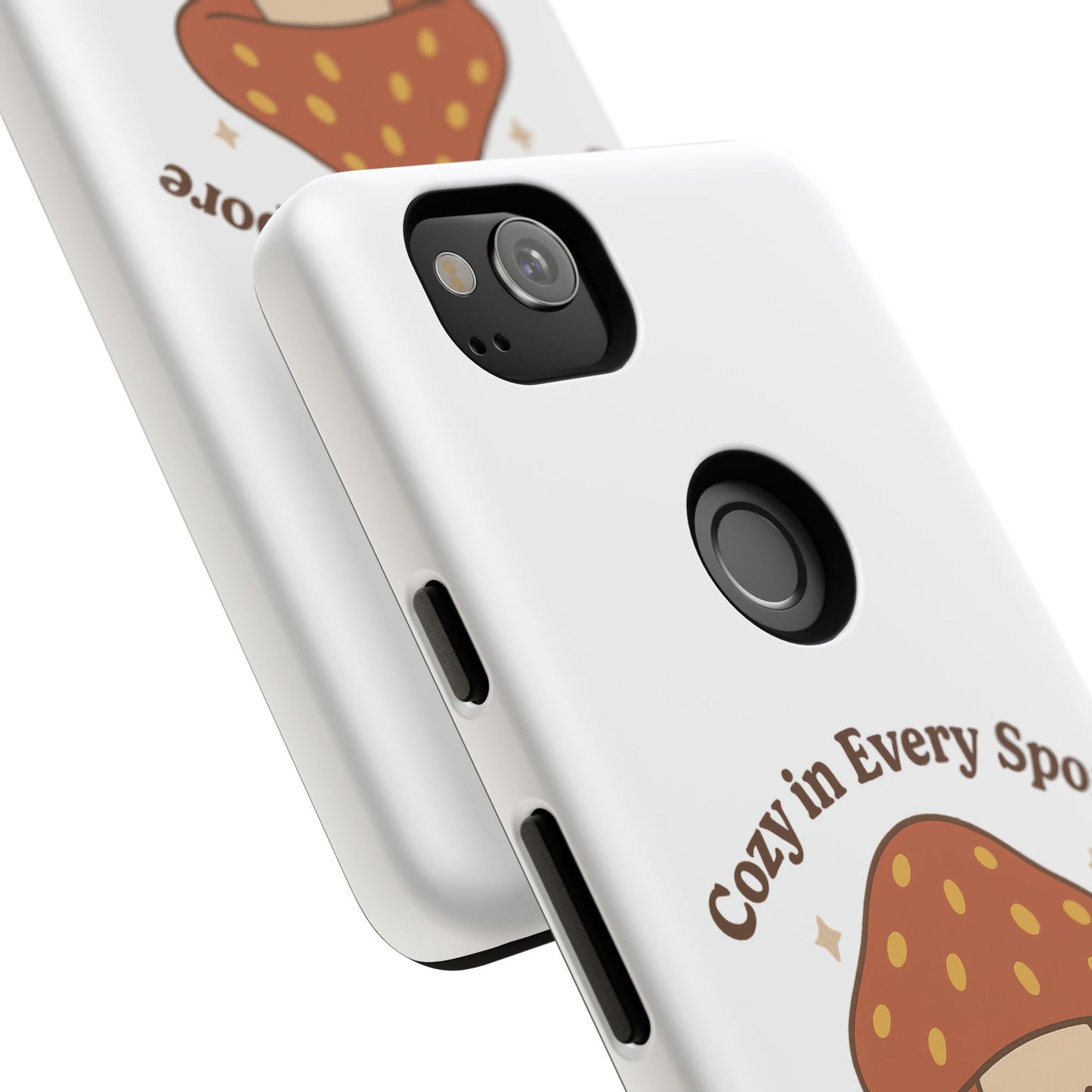 Phone Case - Cozy Mushroom 'Cozy in Every Spore' Design