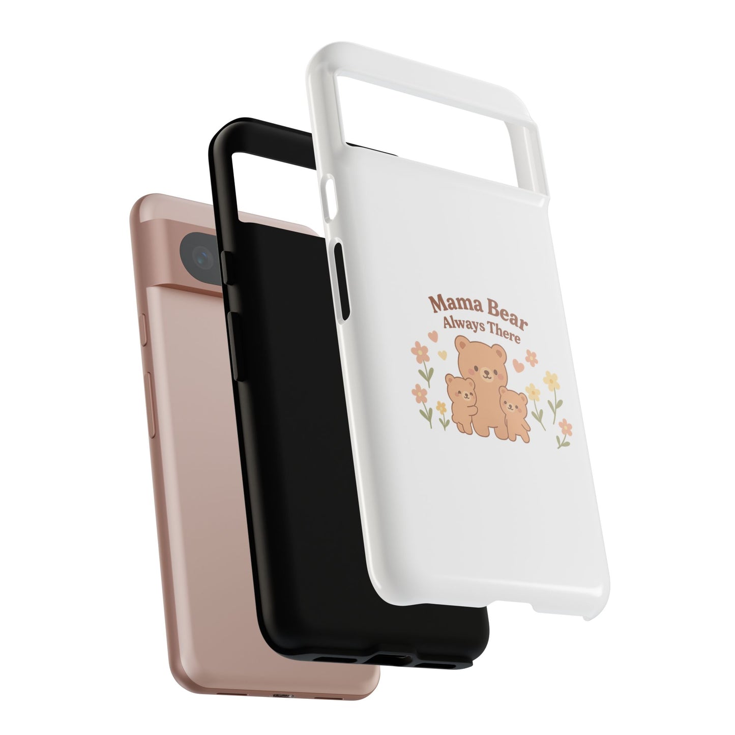 Mama Bear Always There Phone Case – Cute Kawaii Gift for Moms