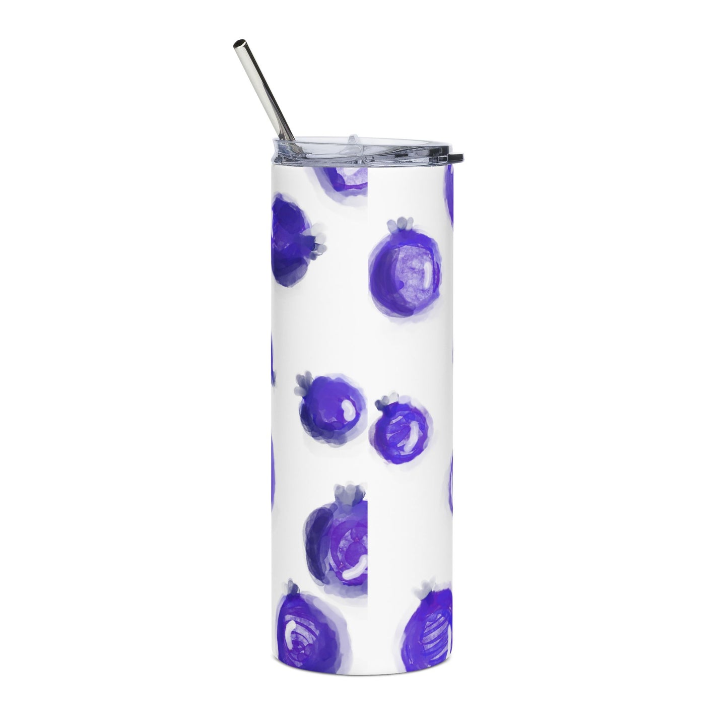 Blueberry Patterned Tumbler