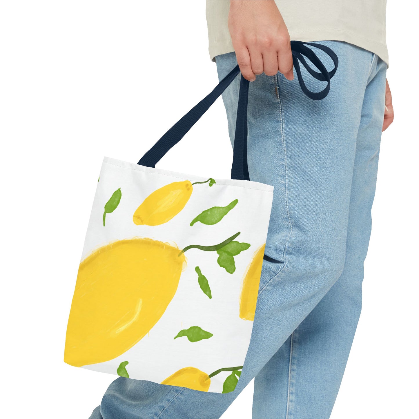 Lemon Print Tote Bag - Bright & Cheerful Eco-Friendly Shopping Bag
