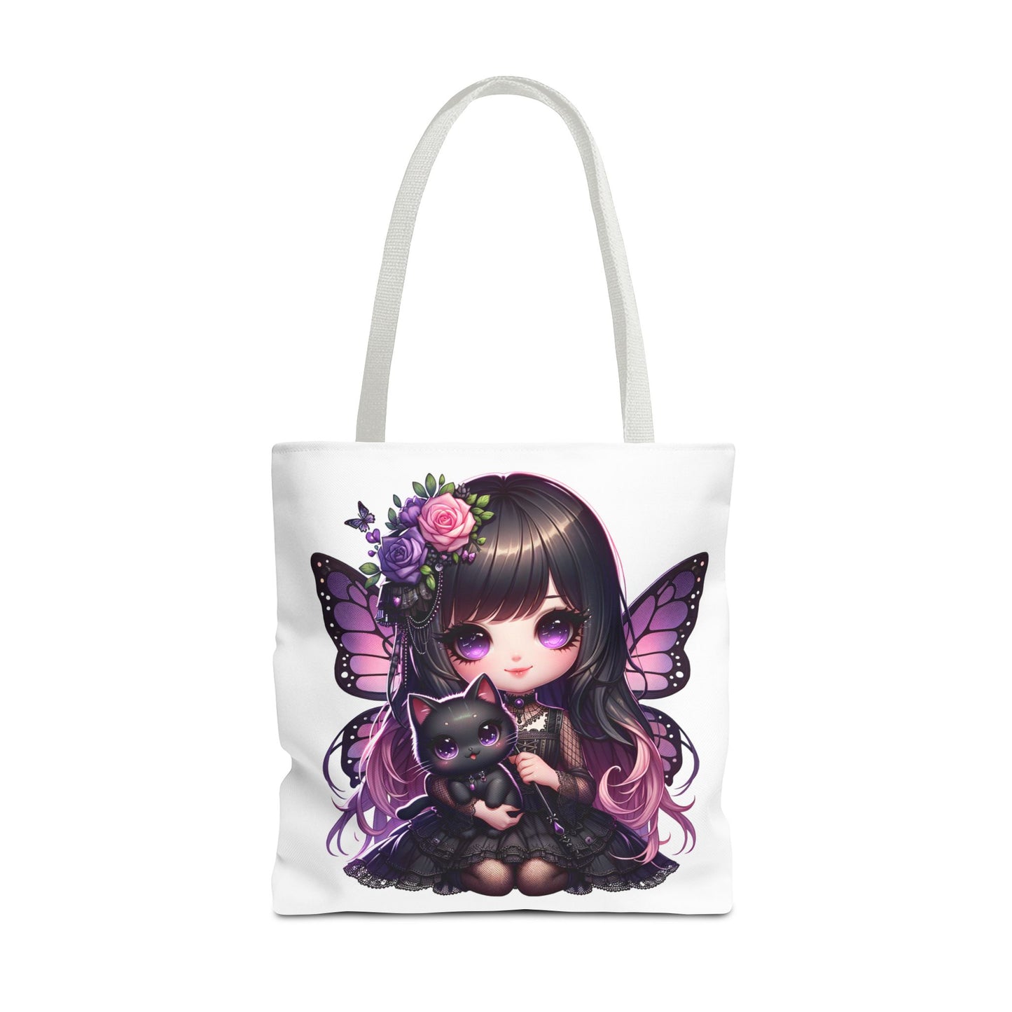 Whimsical Fairy Cat Tote Bag