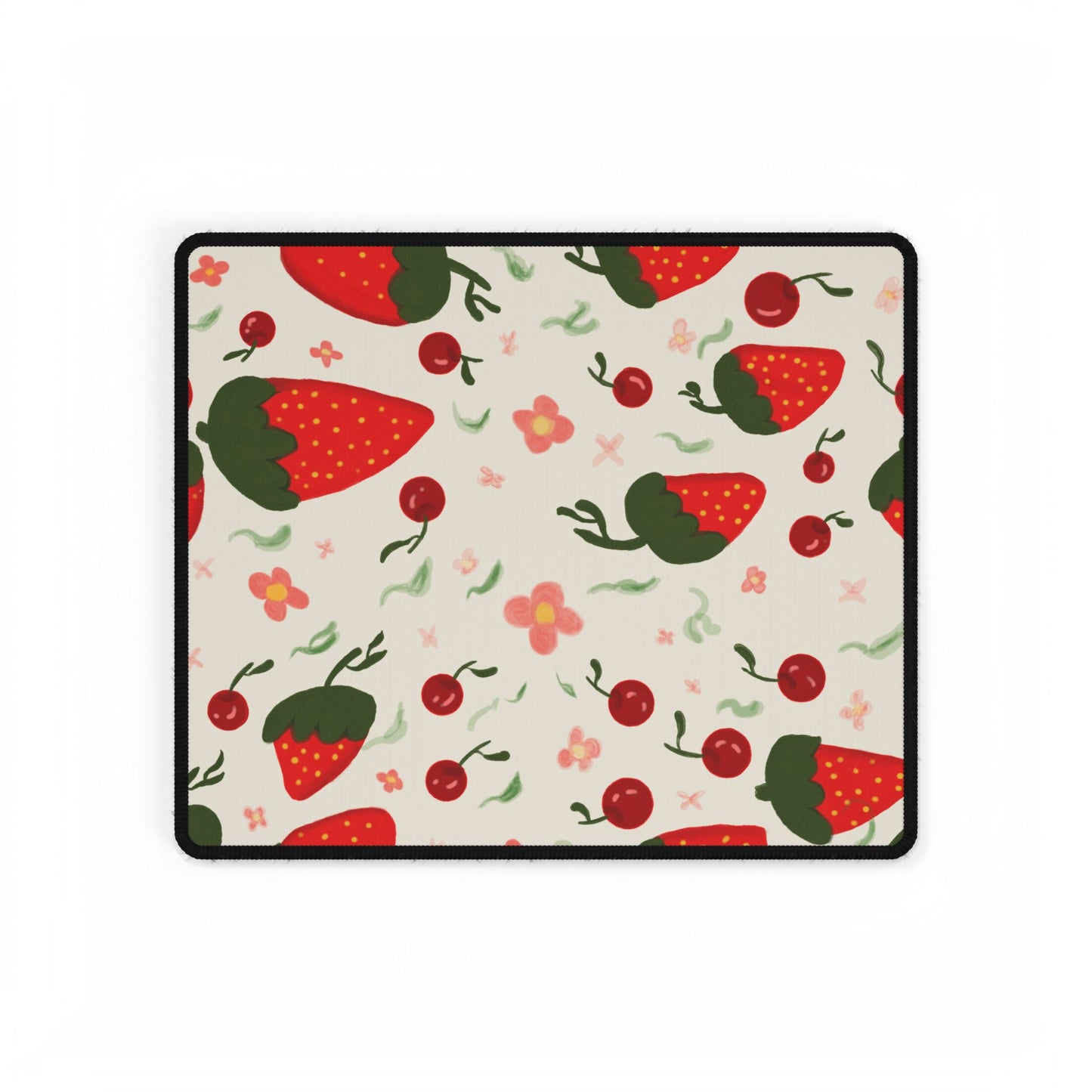Fruit Desk Mat - Strawberry and Cherry