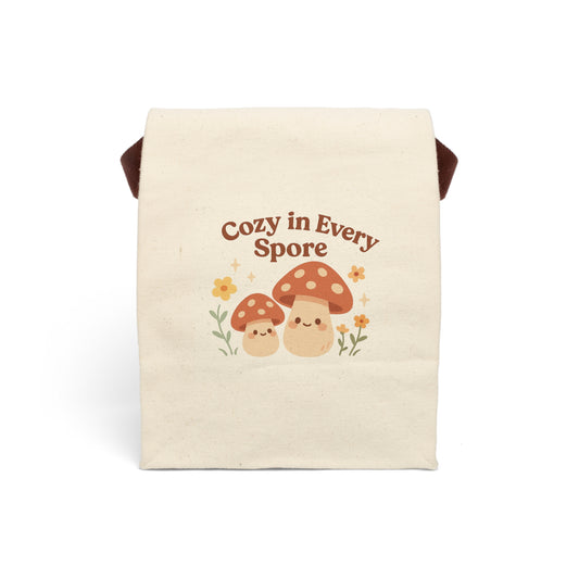 Cozy Mushroom Canvas Lunch bag