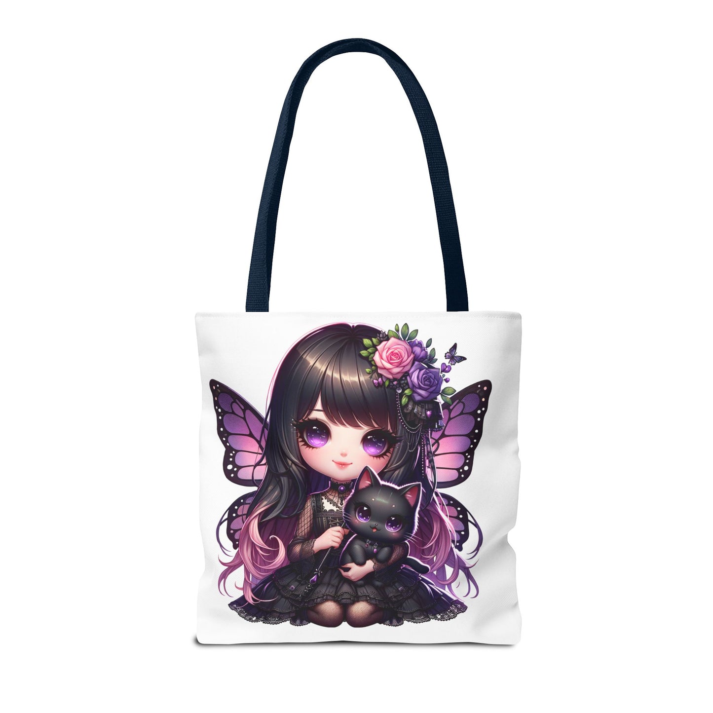 Whimsical Fairy Cat Tote Bag