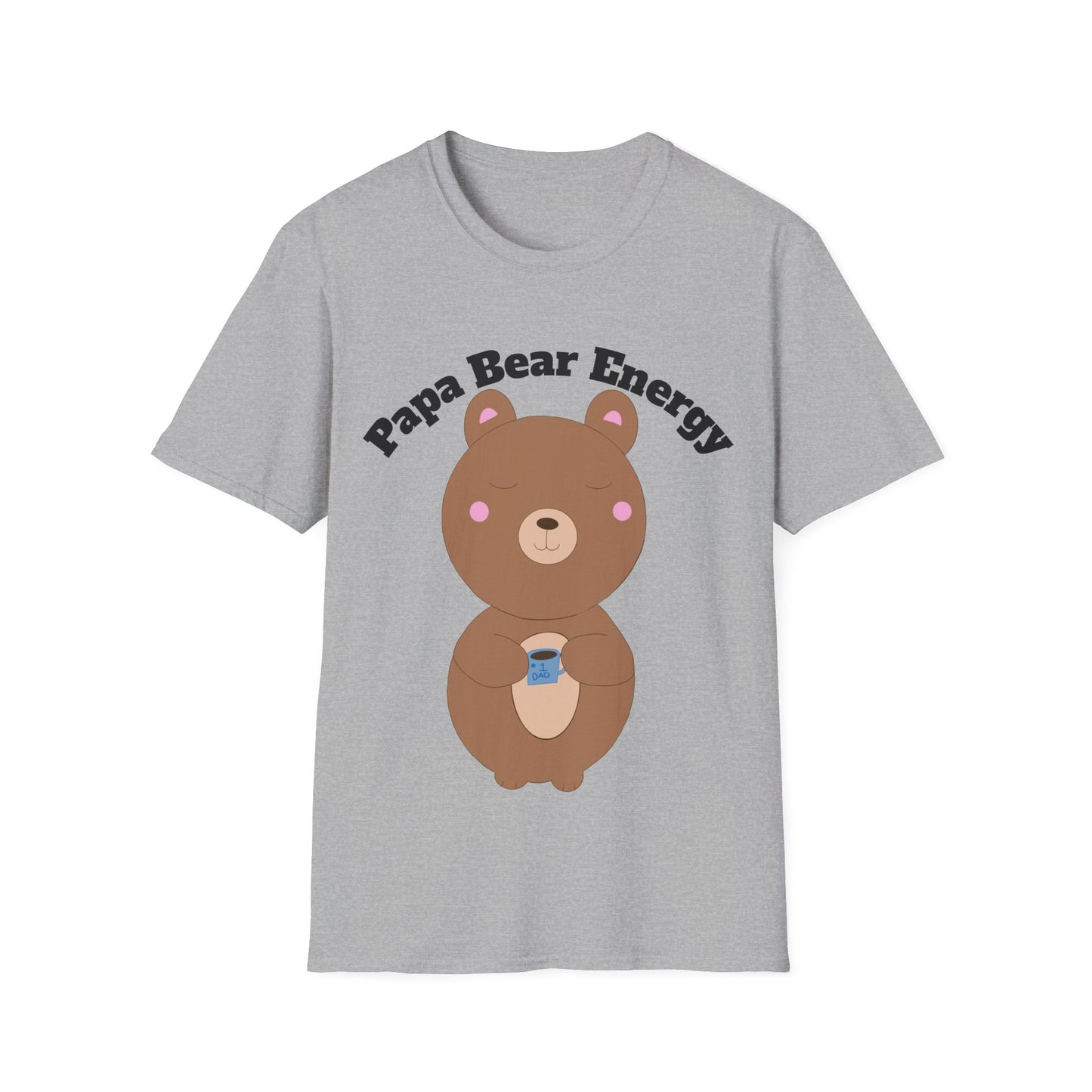 Papa Bear Energy Shirt – Cute Kawaii #1 Dad Gift for Father’s Day or Birthday
