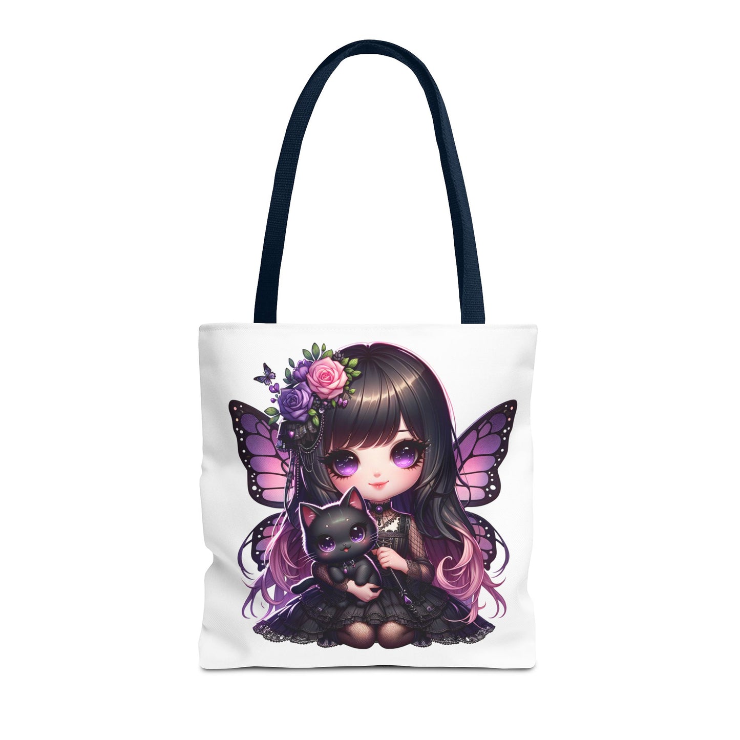 Whimsical Fairy Cat Tote Bag