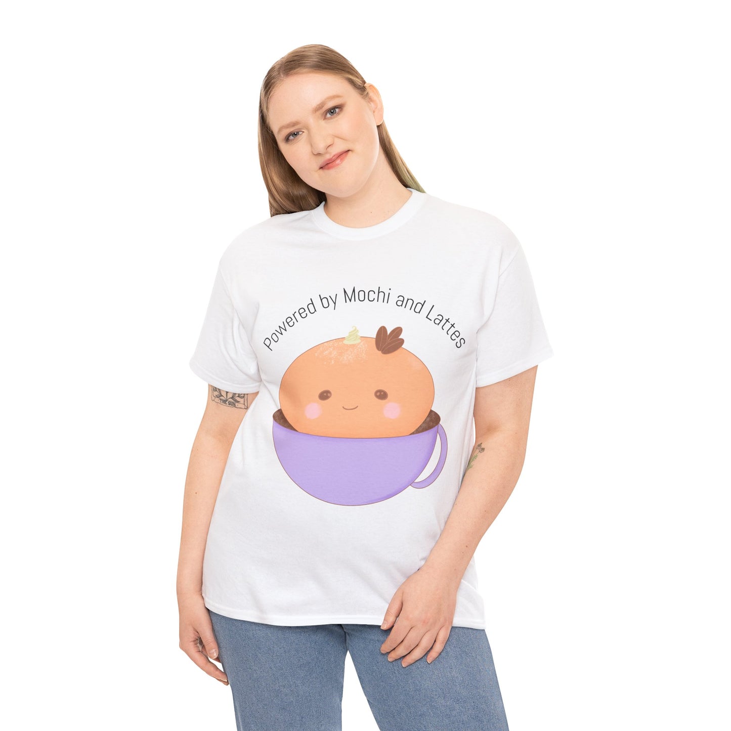 Powered by Mochi and Lattes - Kawaii Unisex Tee
