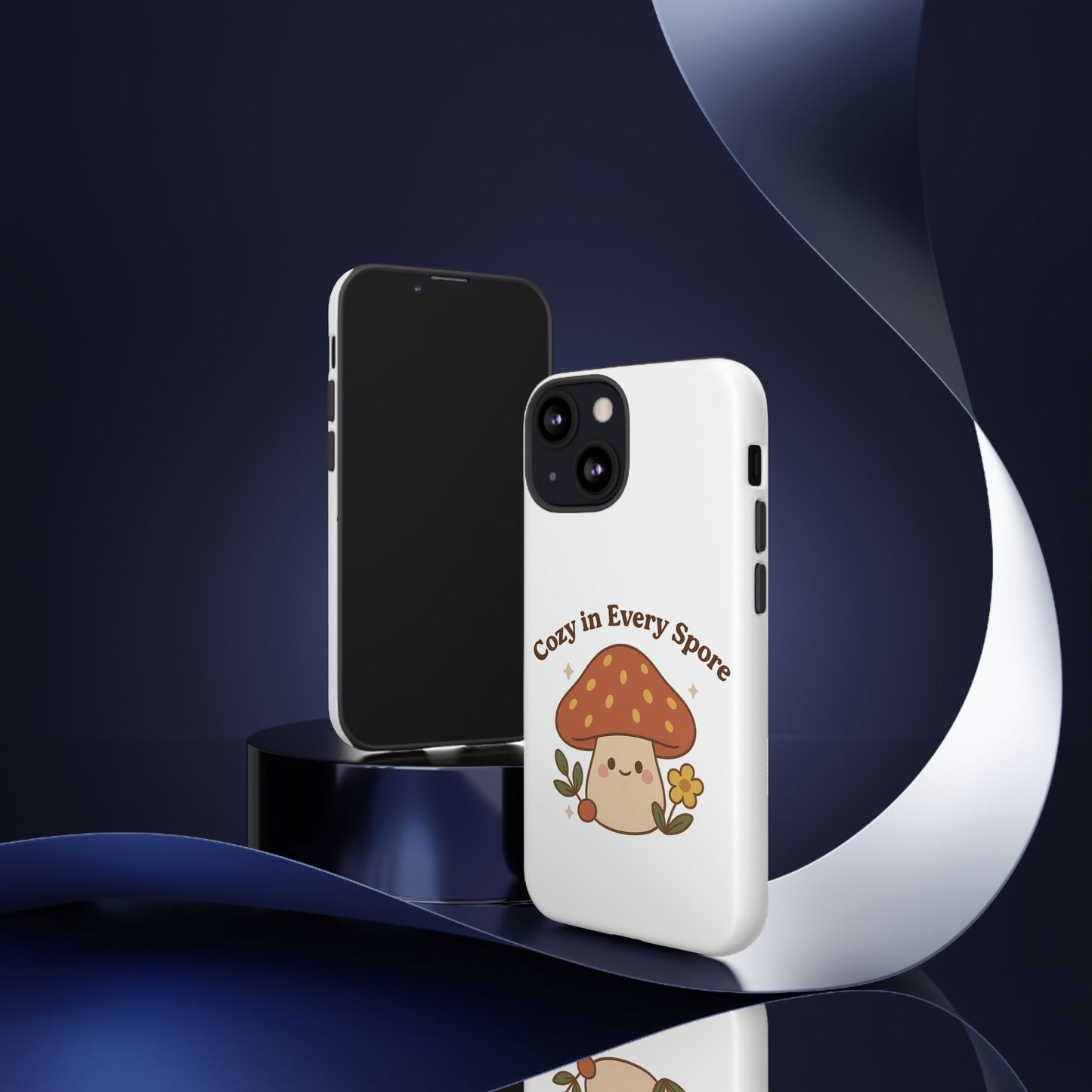 Phone Case - Cozy Mushroom 'Cozy in Every Spore' Design