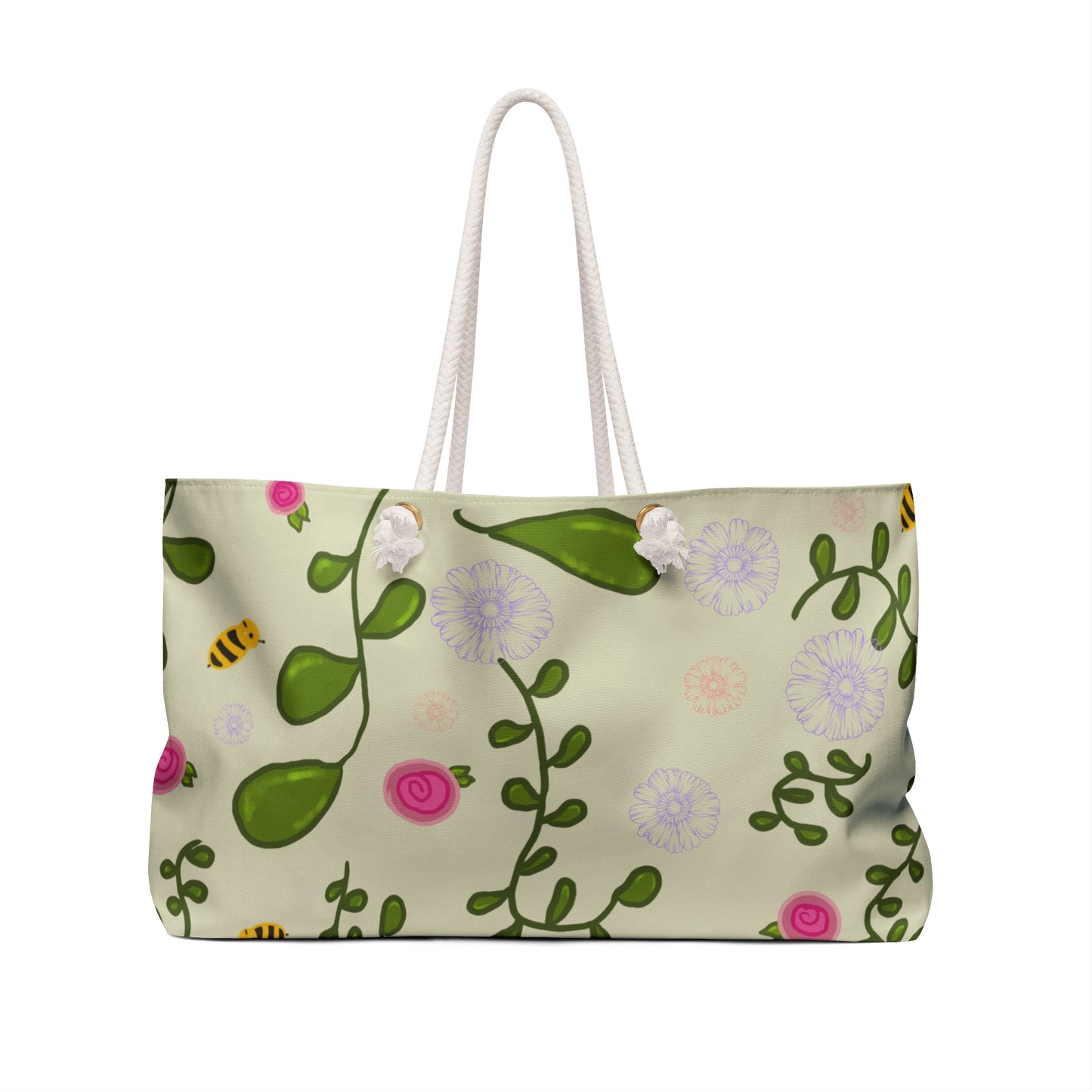 Floral Bee Weekender Bag