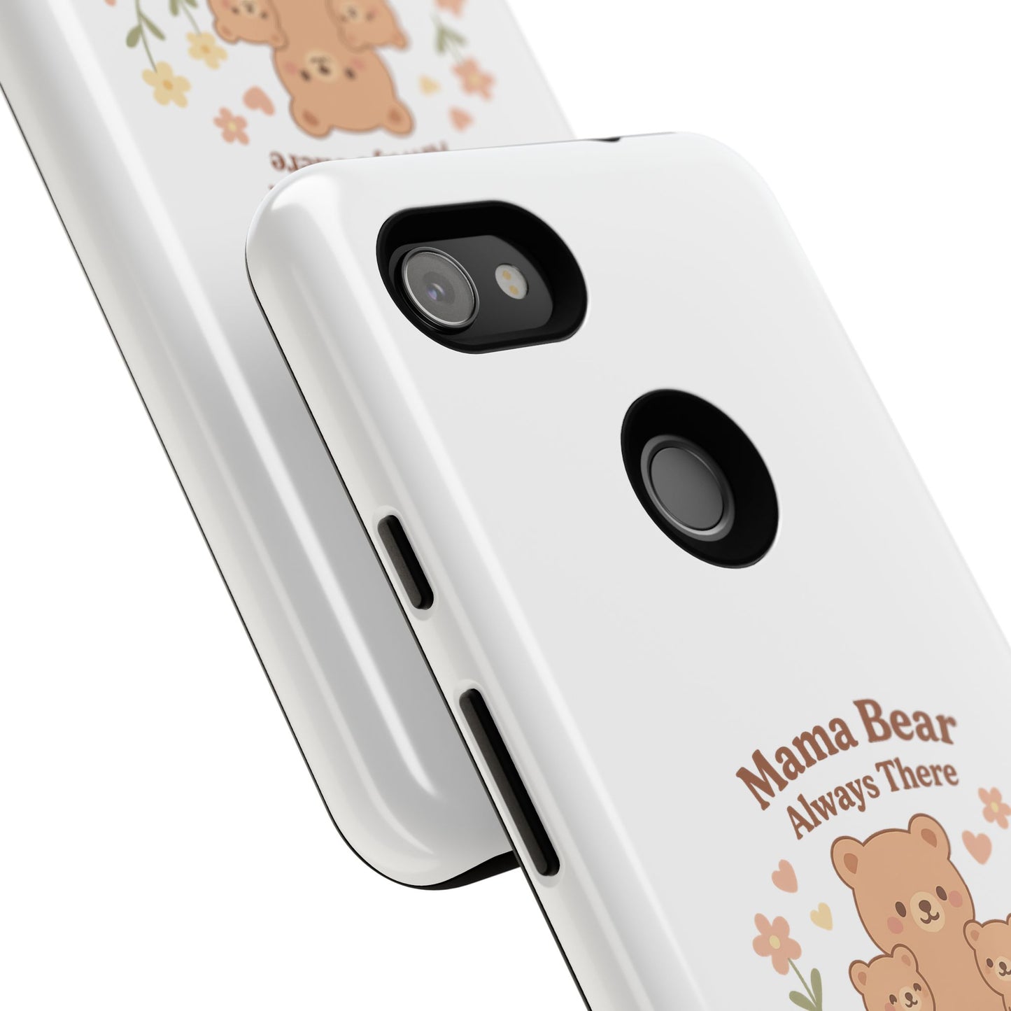 Mama Bear Always There Phone Case – Cute Kawaii Gift for Moms