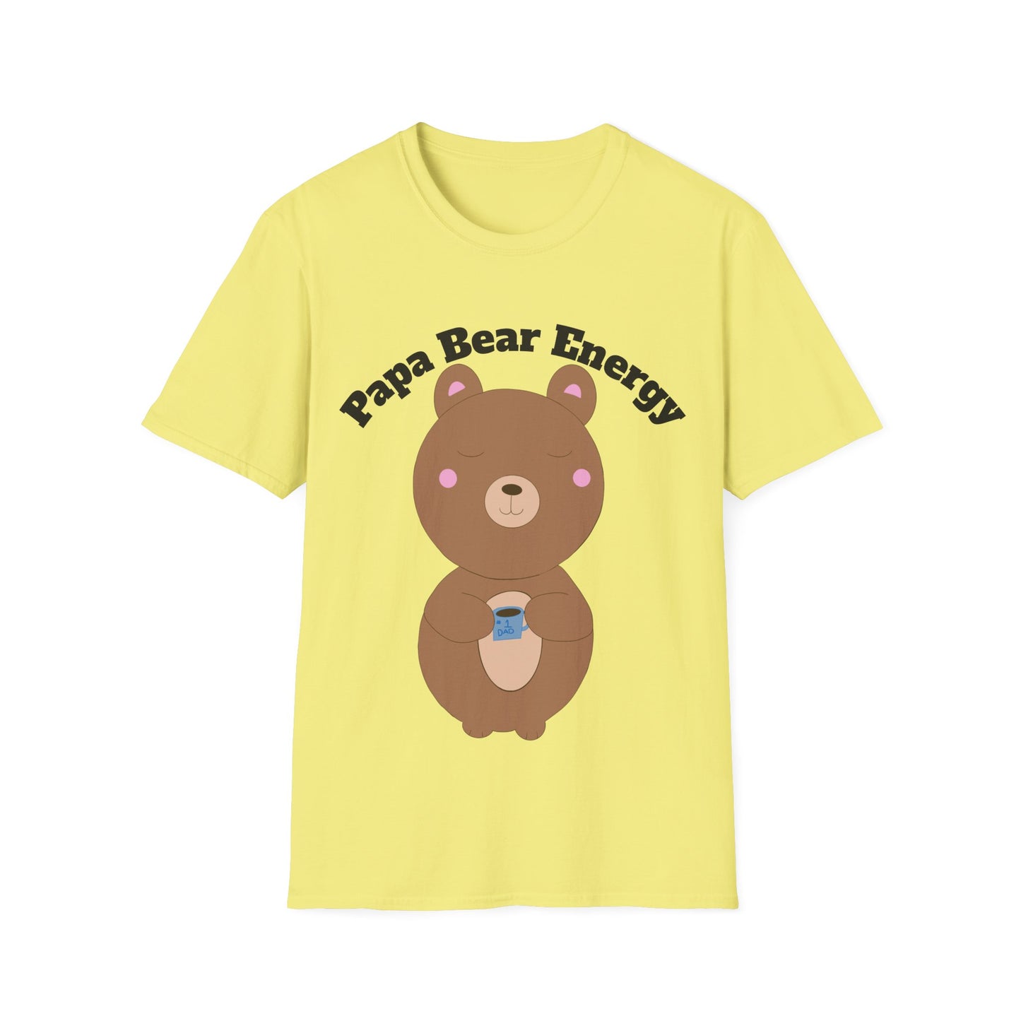 Papa Bear Energy Shirt – Cute Kawaii #1 Dad Gift for Father’s Day or Birthday