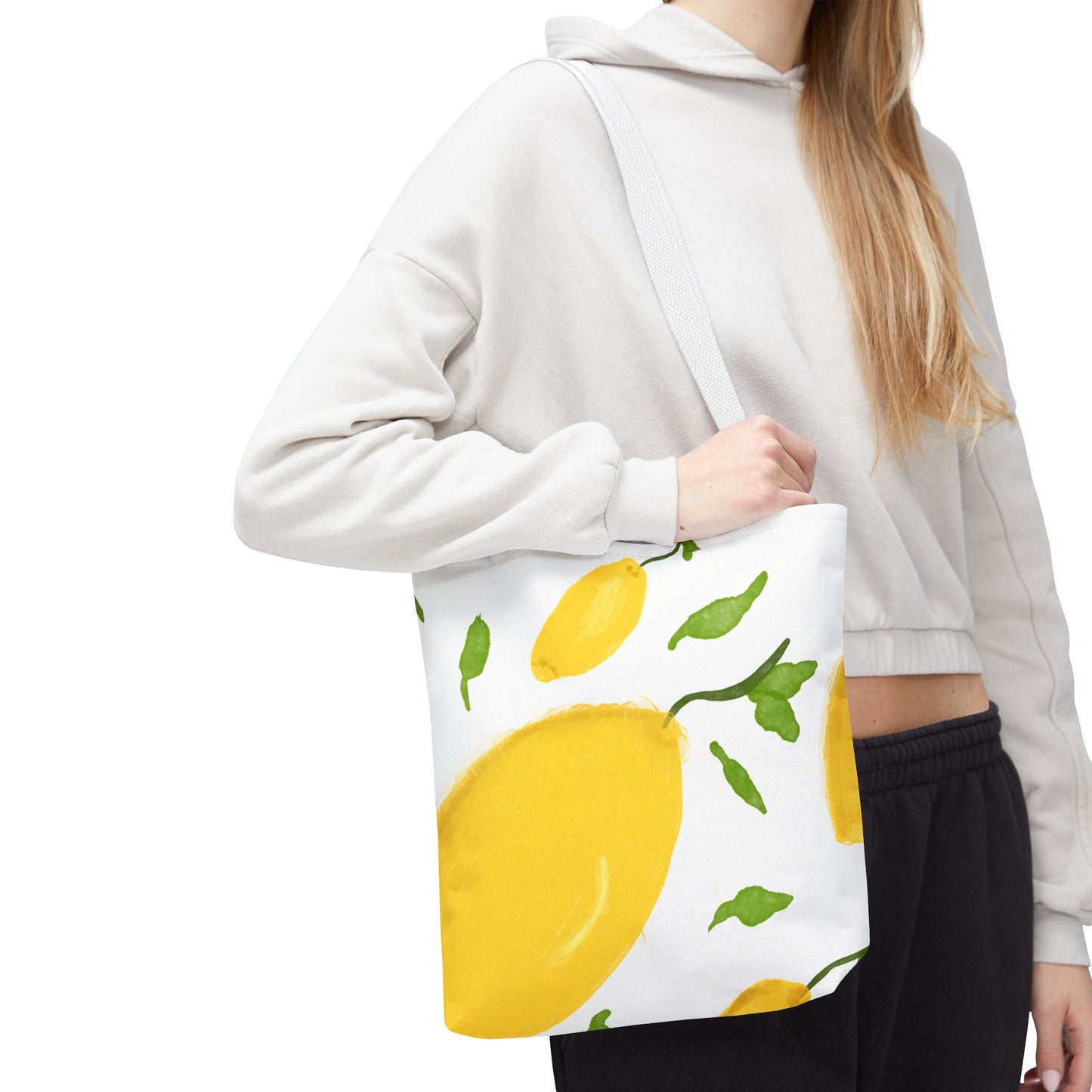 Lemon Print Tote Bag - Bright & Cheerful Eco-Friendly Shopping Bag
