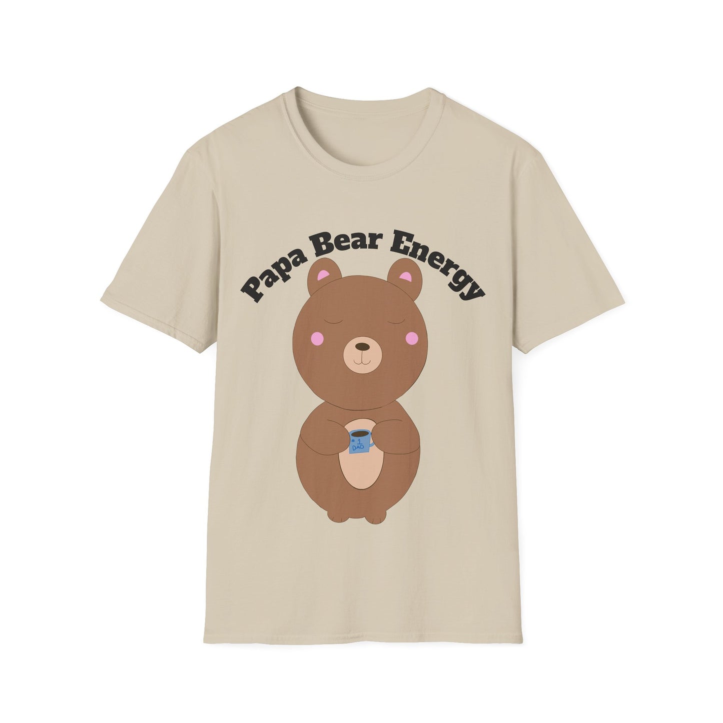 Papa Bear Energy Shirt – Cute Kawaii #1 Dad Gift for Father’s Day or Birthday