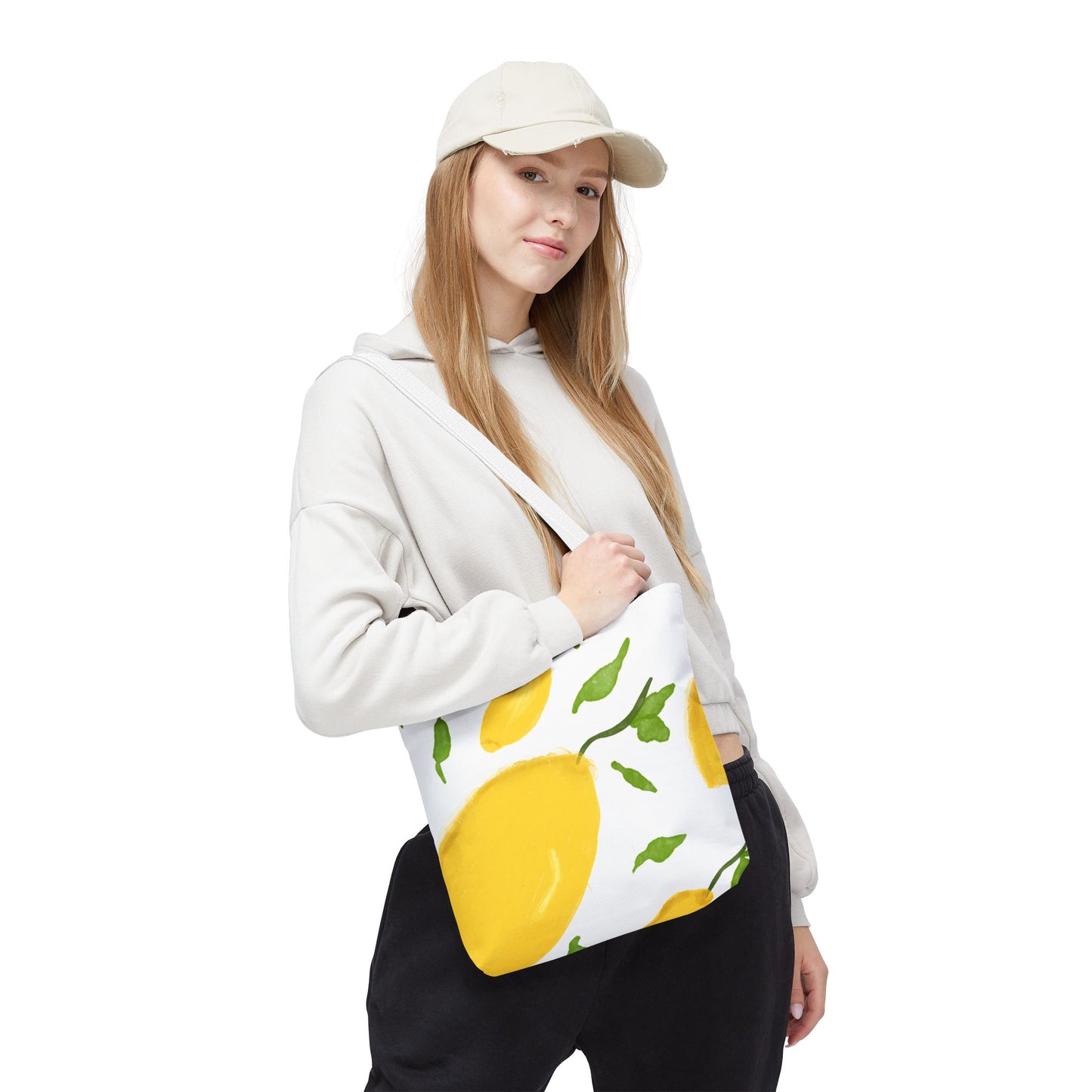 Lemon Print Tote Bag - Bright & Cheerful Eco-Friendly Shopping Bag