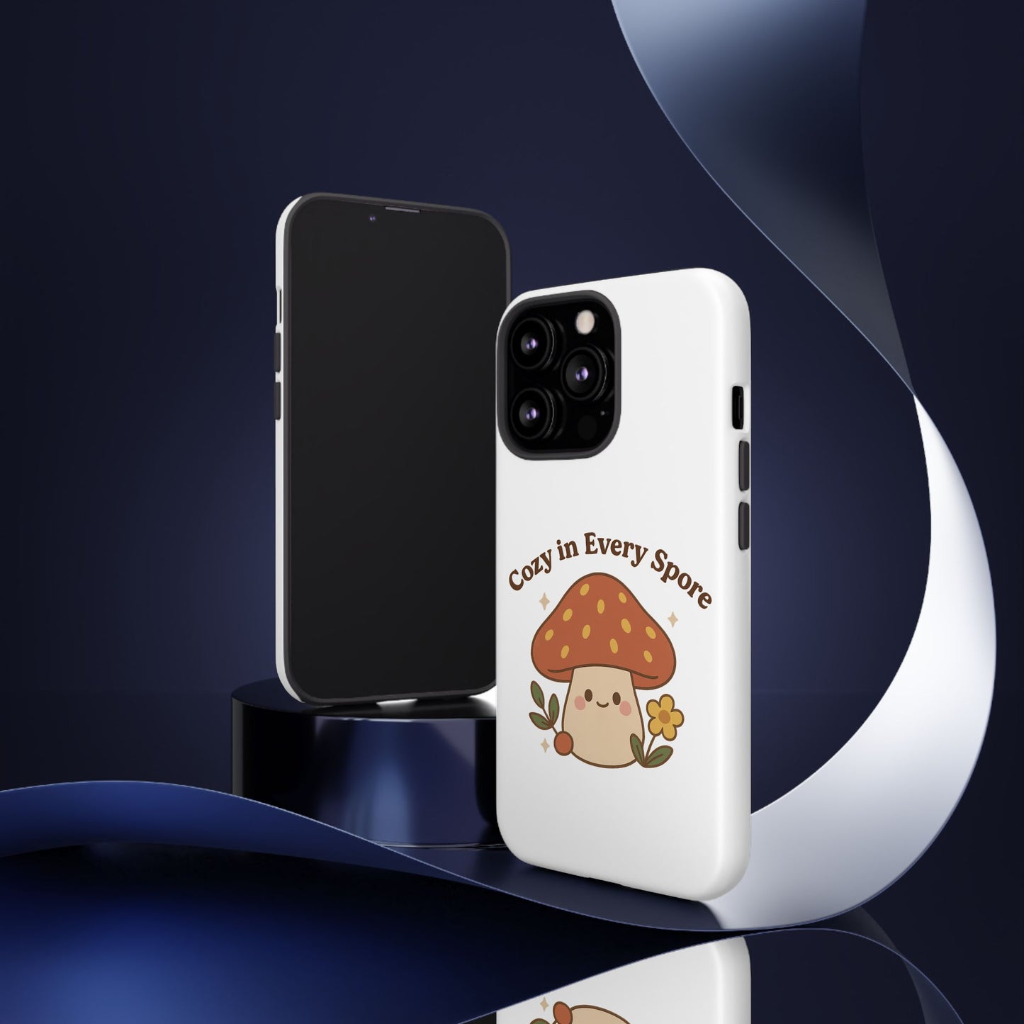 Phone Case - Cozy Mushroom 'Cozy in Every Spore' Design