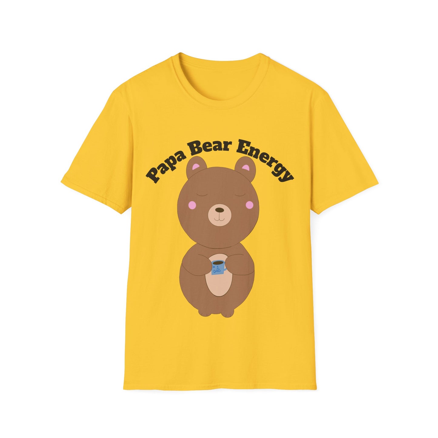Papa Bear Energy Shirt – Cute Kawaii #1 Dad Gift for Father’s Day or Birthday